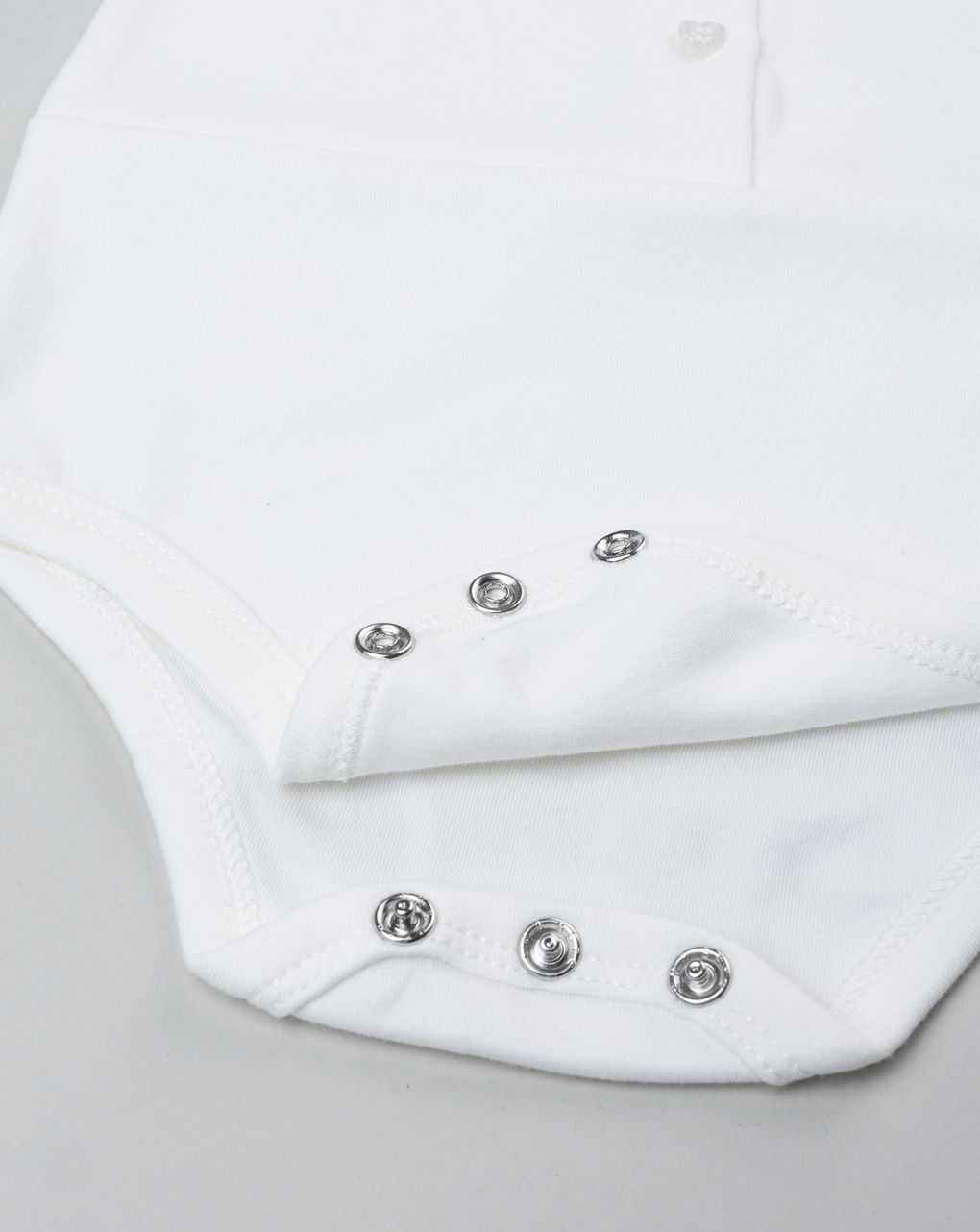 Body bimba bianco con colletto