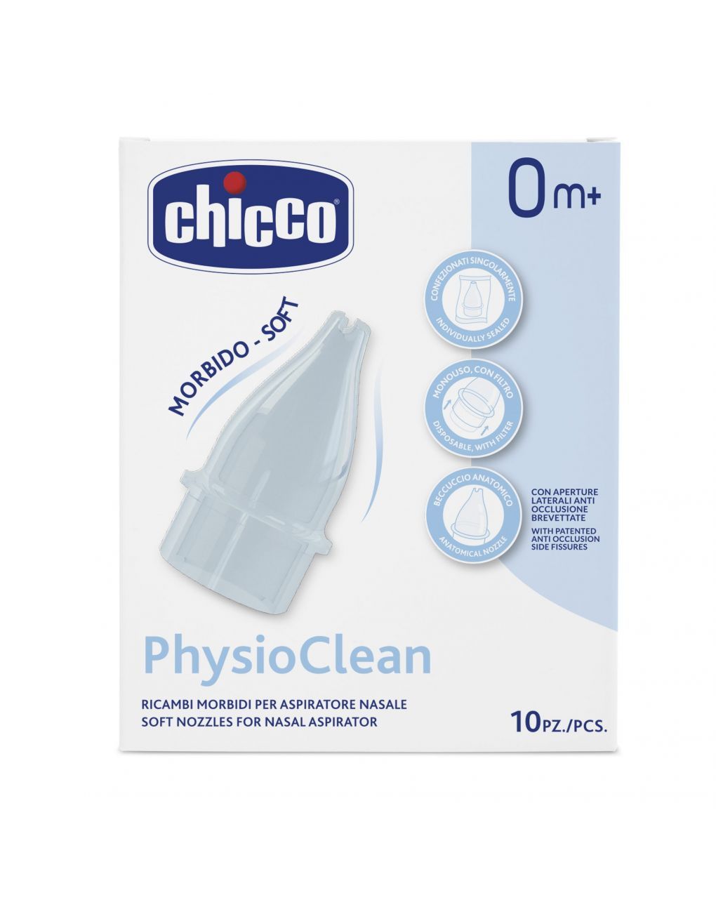 Physioclean ricambi 10 beccucci - chicco