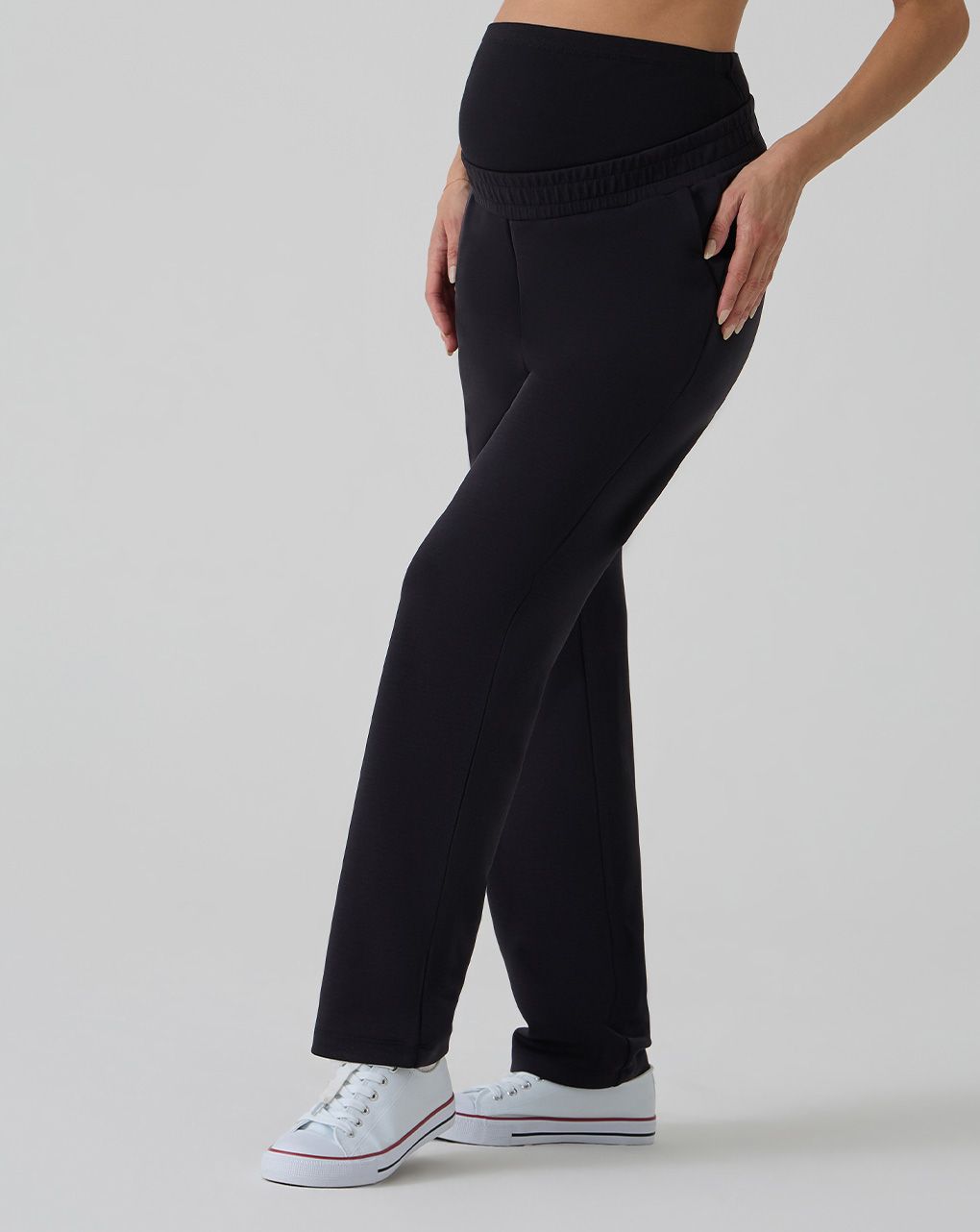 Pantalone premaman in felpa modal nero