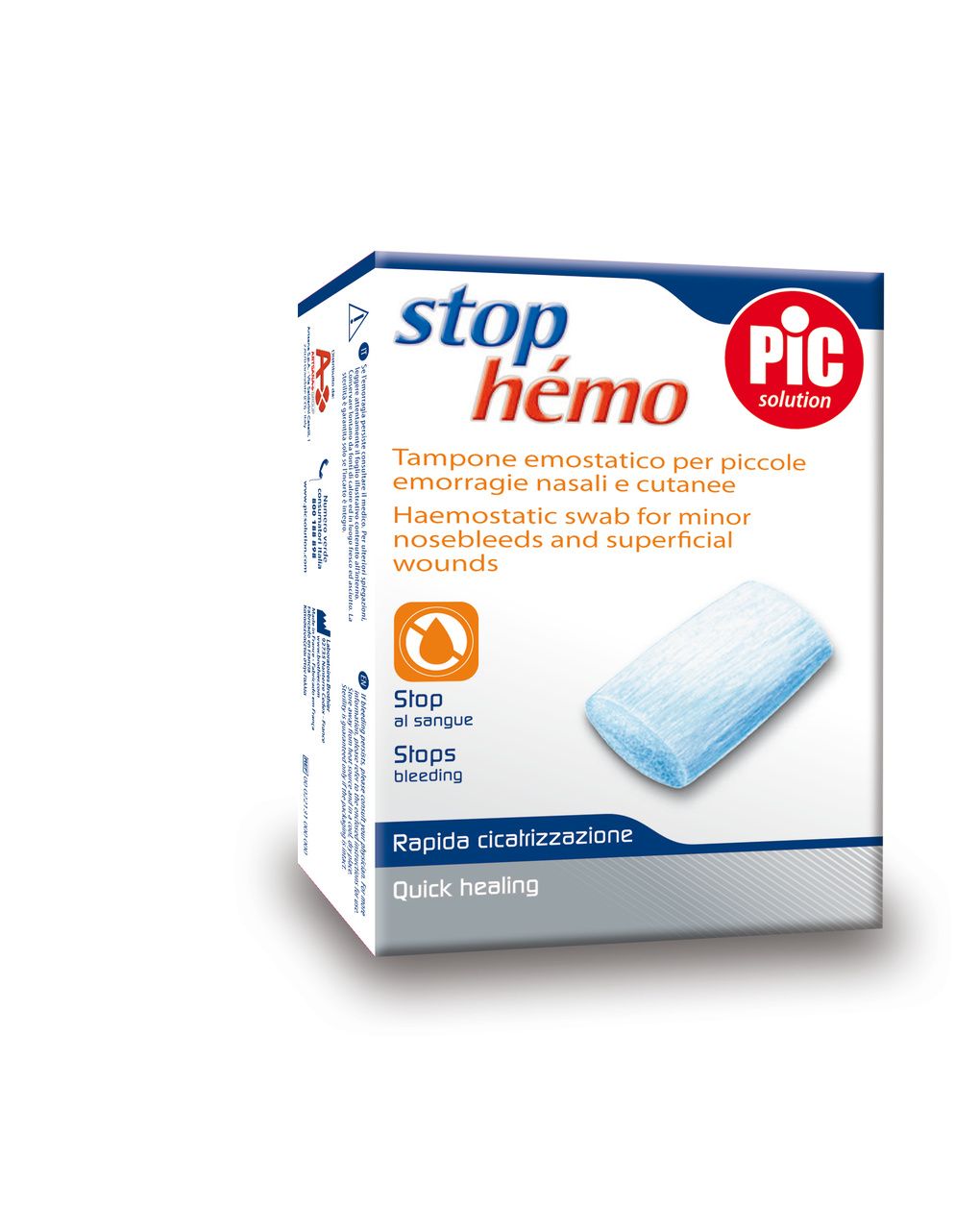 Tampone emostatico x piccole emorragie nasali e cutanee 5pz - pic