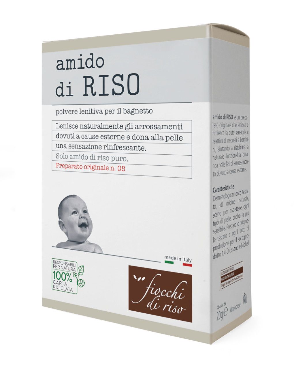Amido di riso 100g - fiocchi di riso