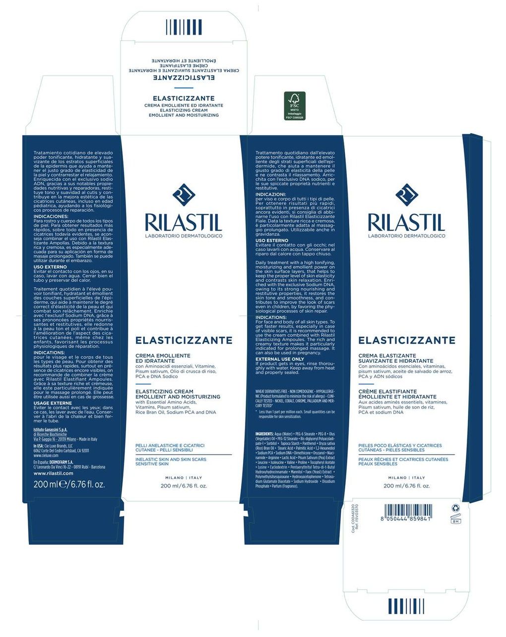 Crema elasticizzante 200ml - rilastil