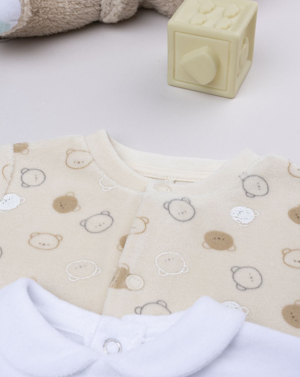 Pack 2 tutine neonato giallo/bianco