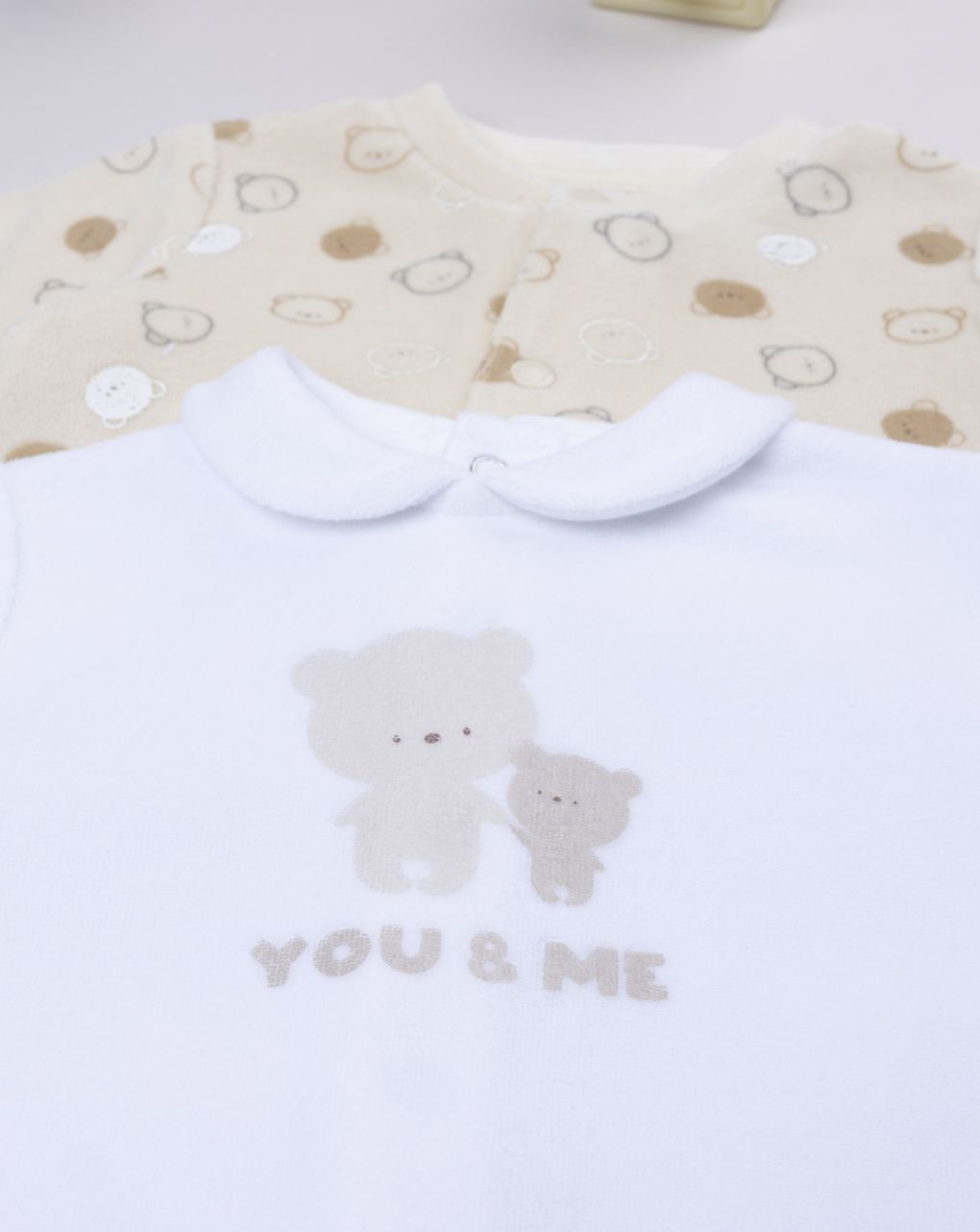 Pack 2 tutine neonato giallo/bianco