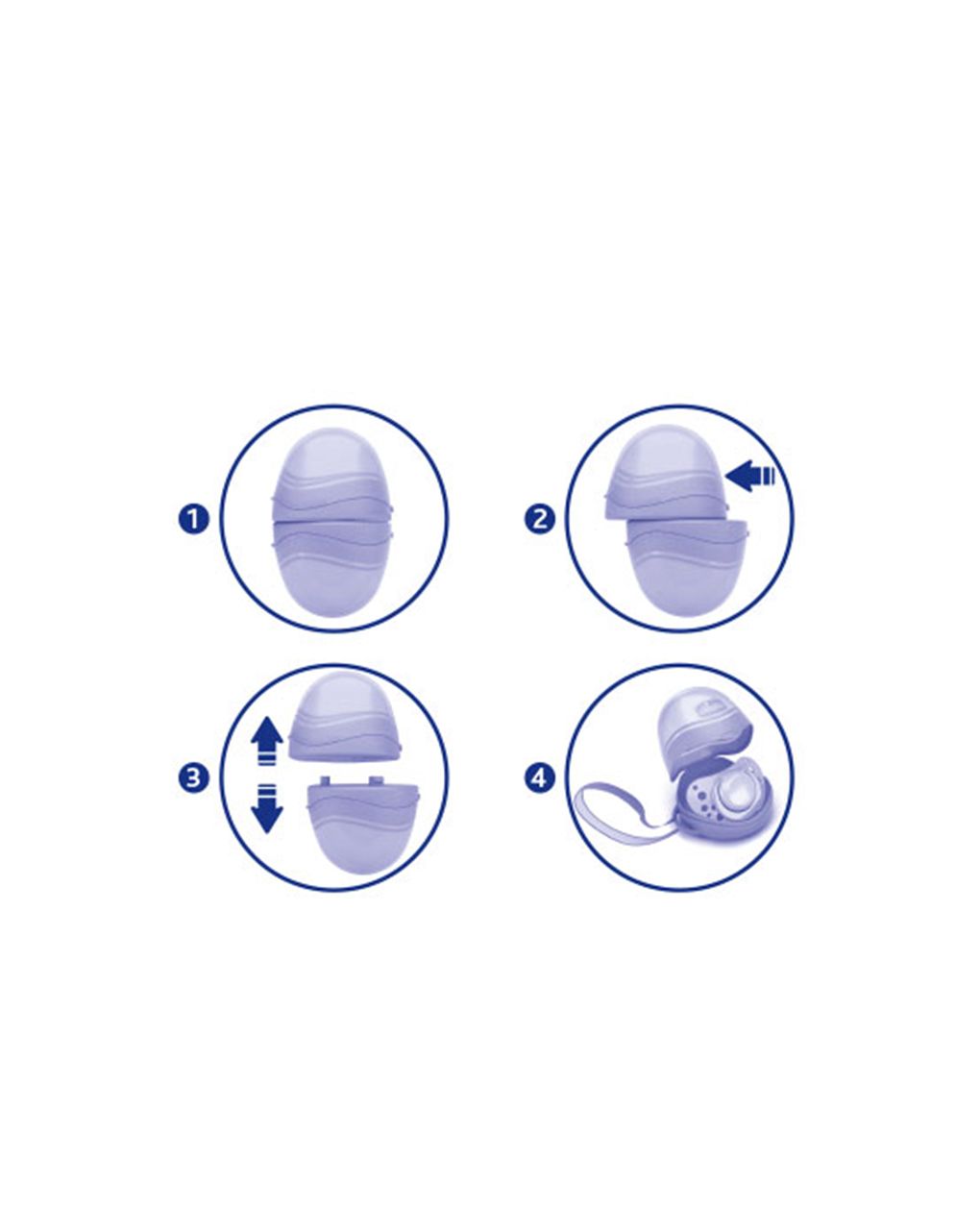 Porta succhietto doppio rosa - chicco