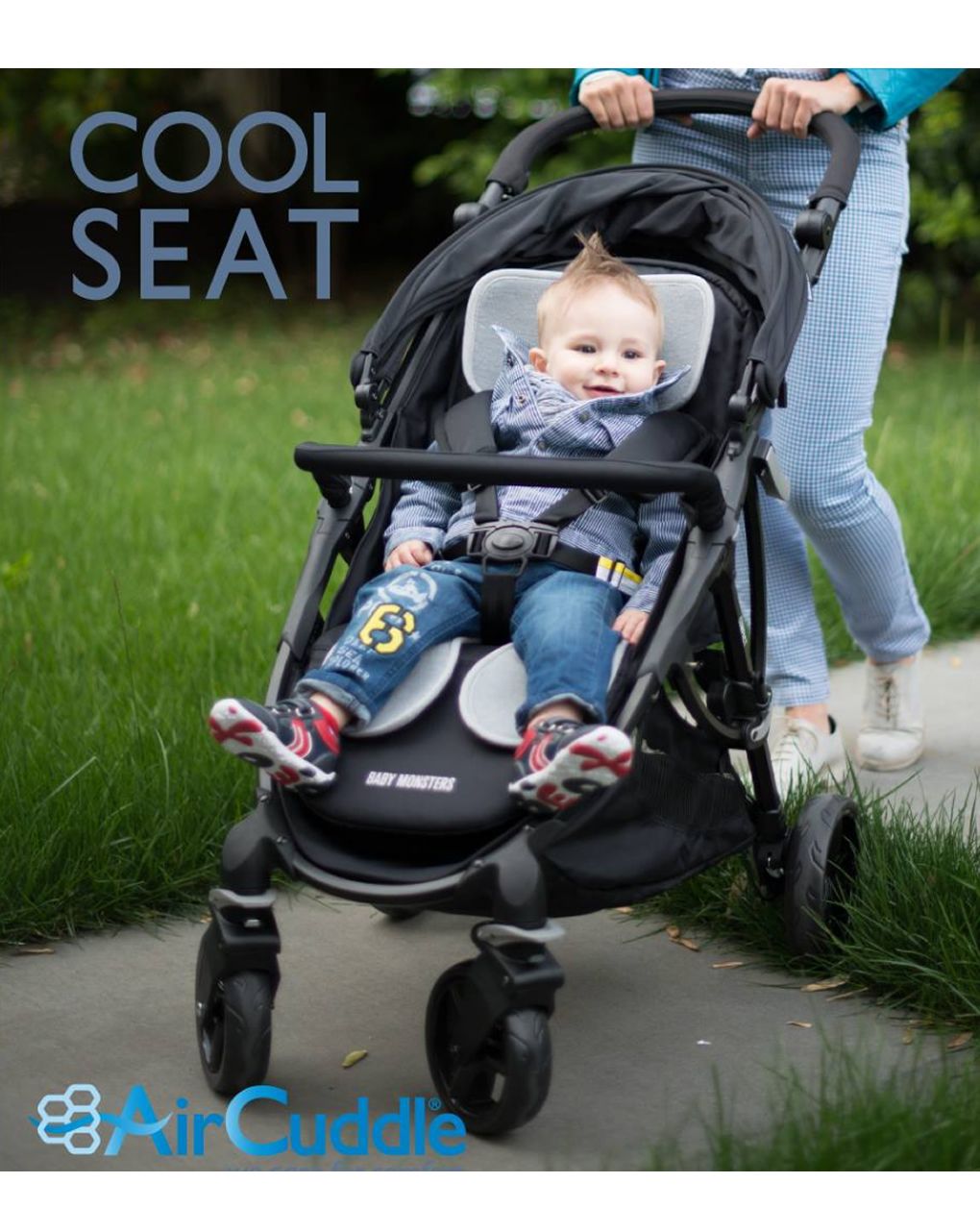 Cool seat foderina per passeggino grigio - aircuddle