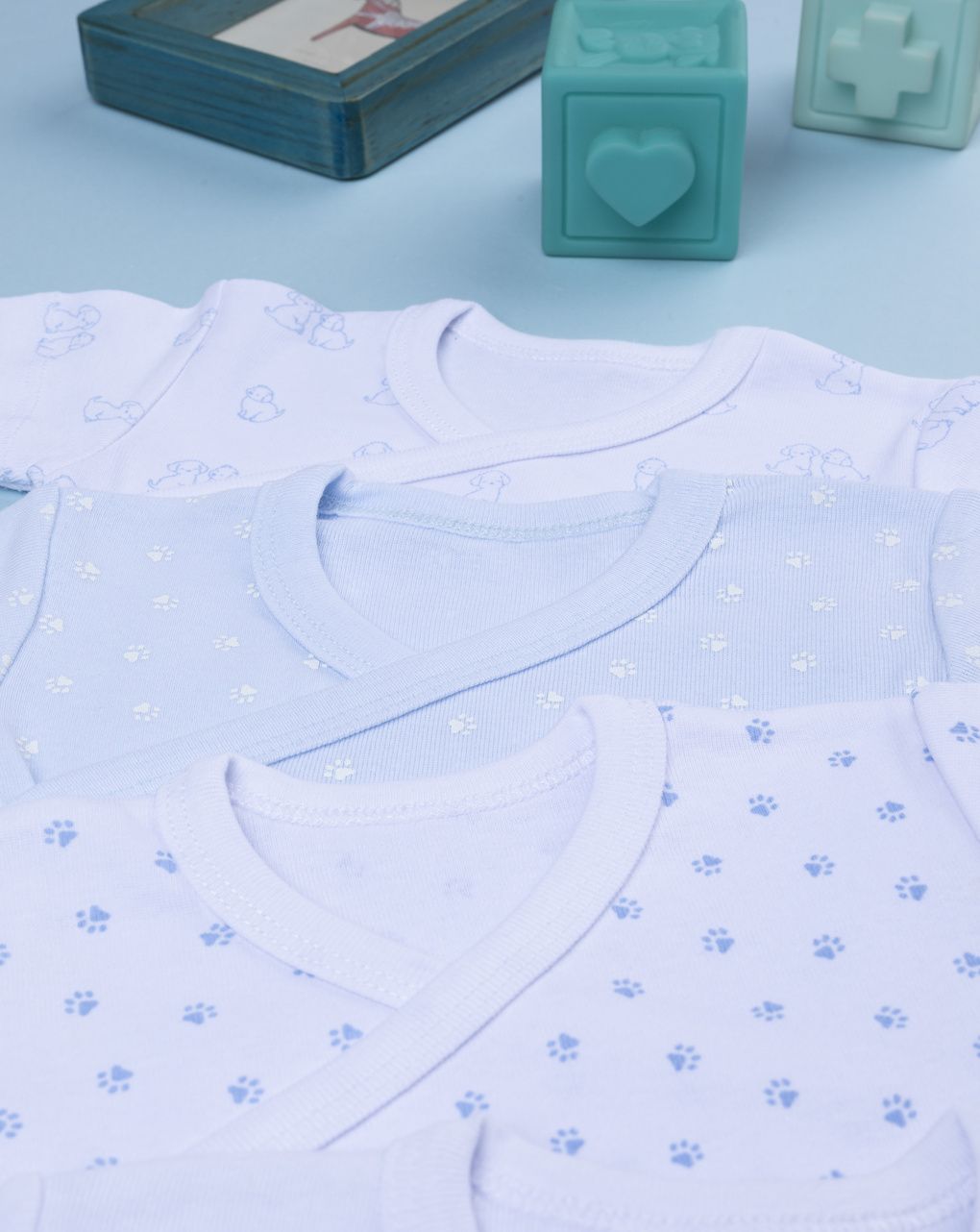 Pack 5 body neonato cagnolini