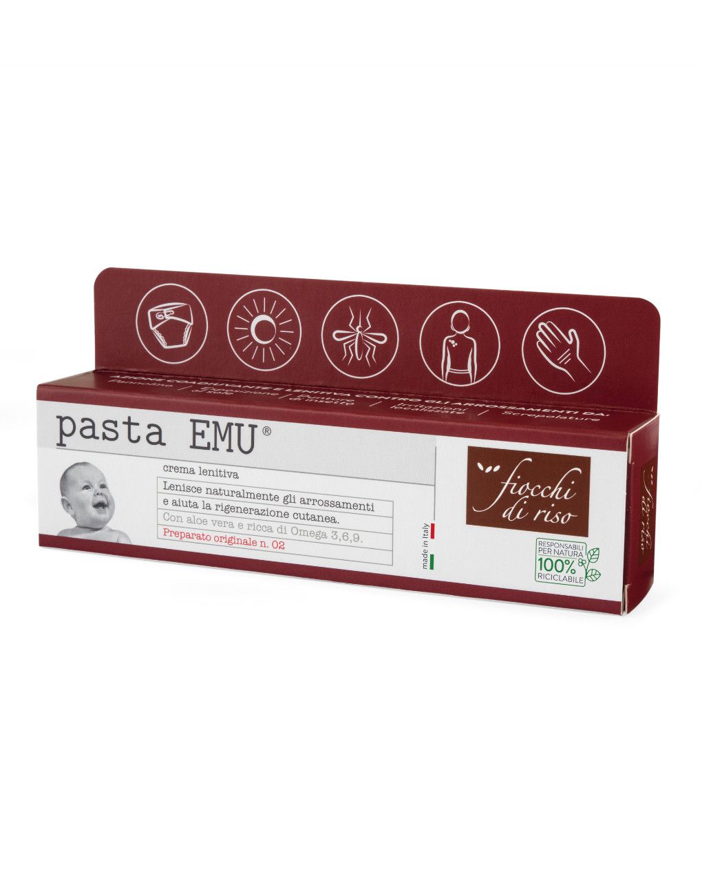 Pasta emu lenitiva 30ml - fiocchi di riso