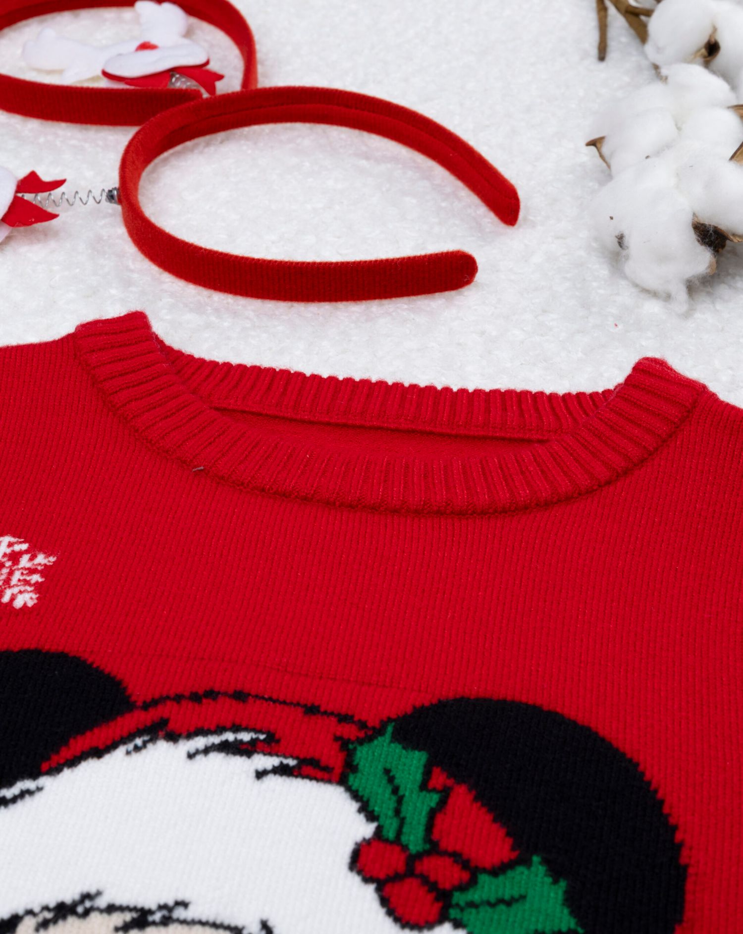 Maglia bambino rossa mickey natale