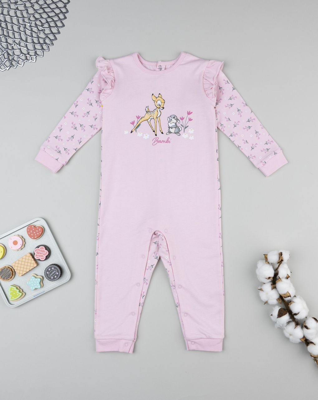 Pigiamone bimba rosa bambi