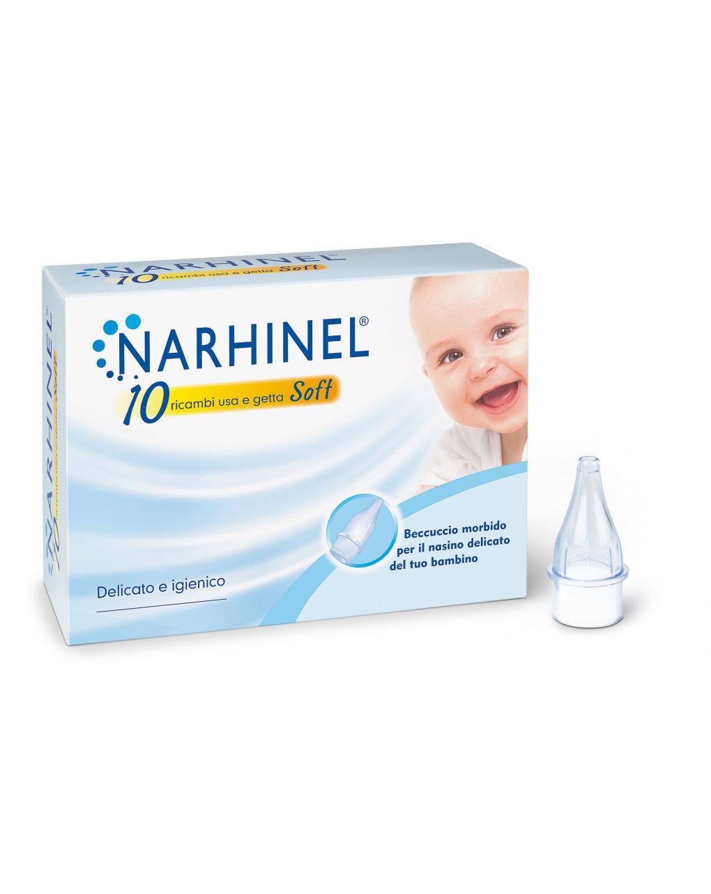 10 ricambi per aspiratore nasale soft - narhinel