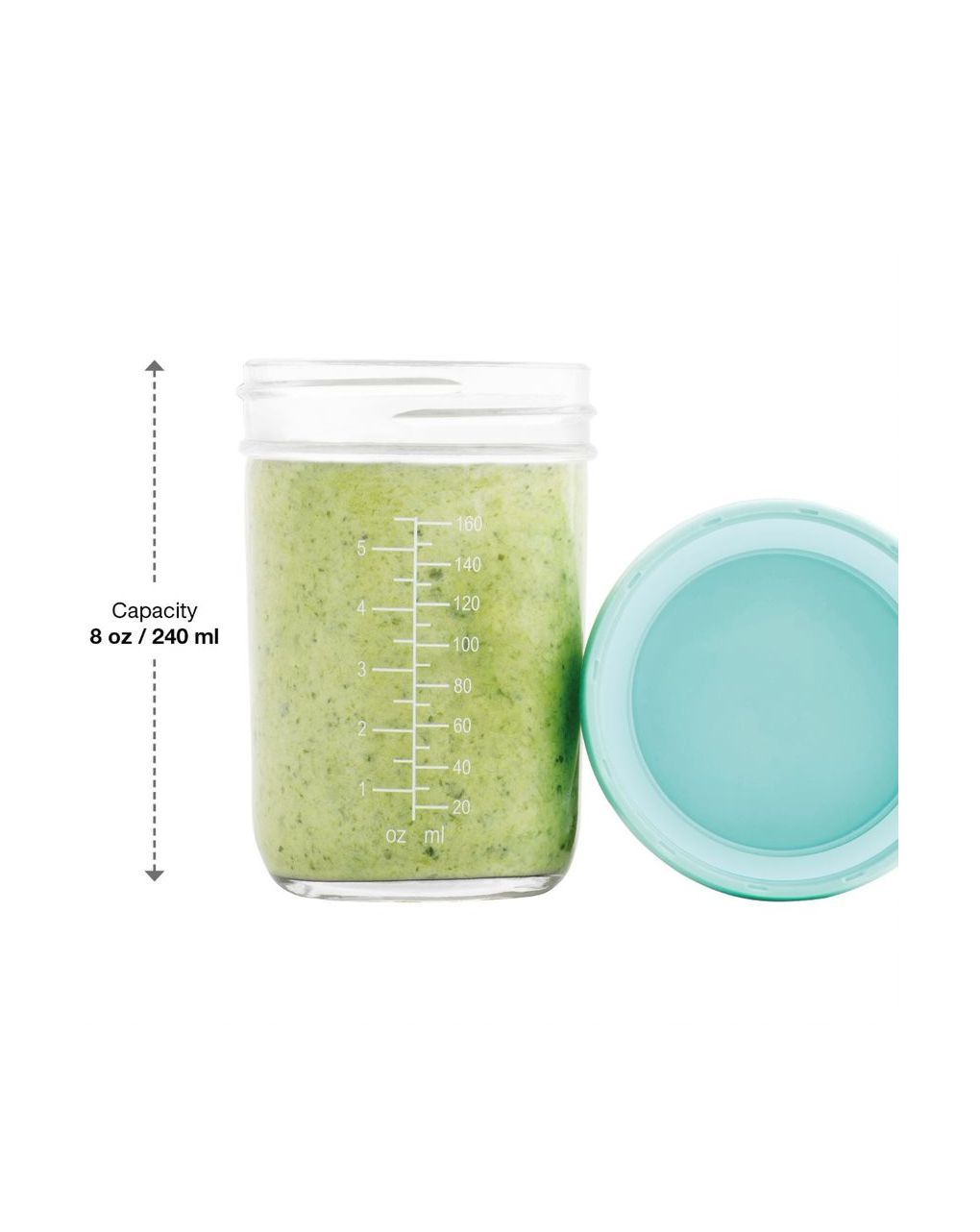 Babybols - 4 vasetti di conservazione in vetro 220 ml - ermetici - babymoov