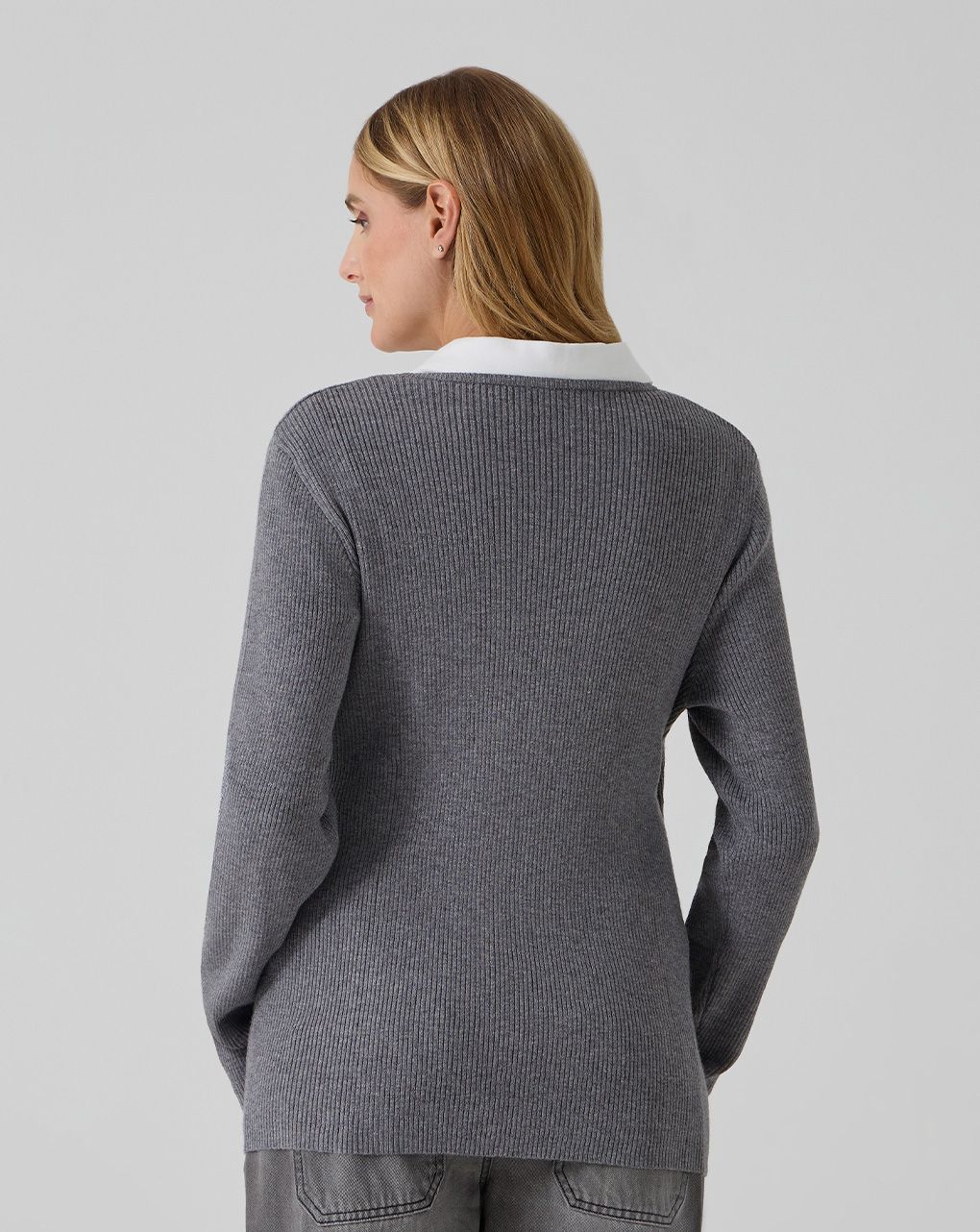 Cardigan portafoglio grigio premaman