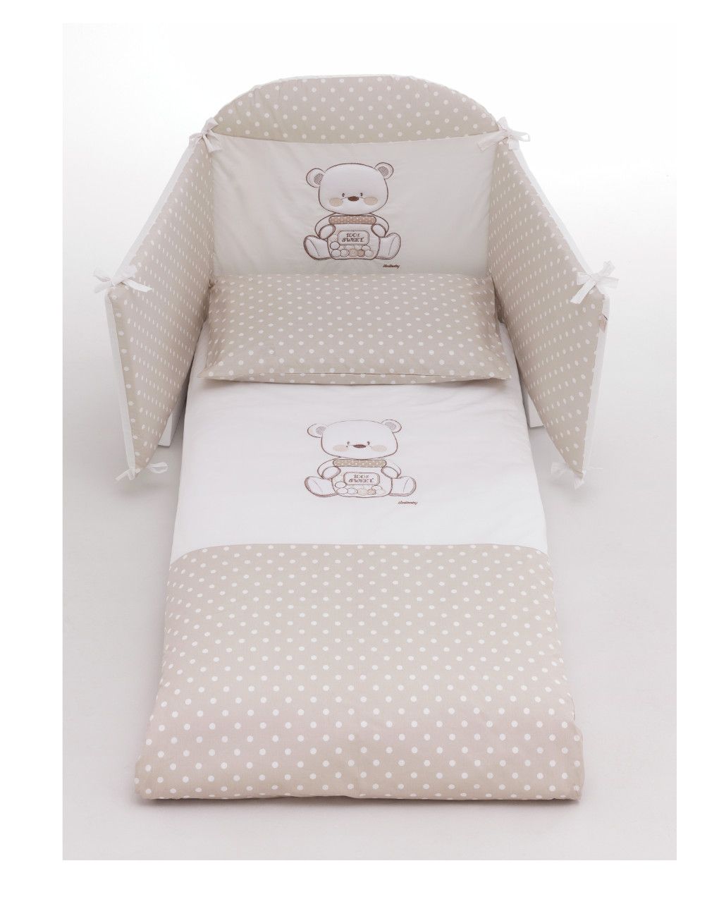 Set mon amour 4pz paracolpi+piumone+coprip+federa - italbaby