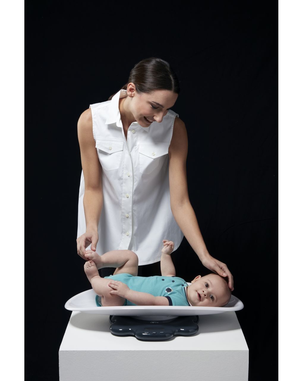 Bilancia digitale pesaneonato con supporto removibile e capacità massima di 50kg - that's love