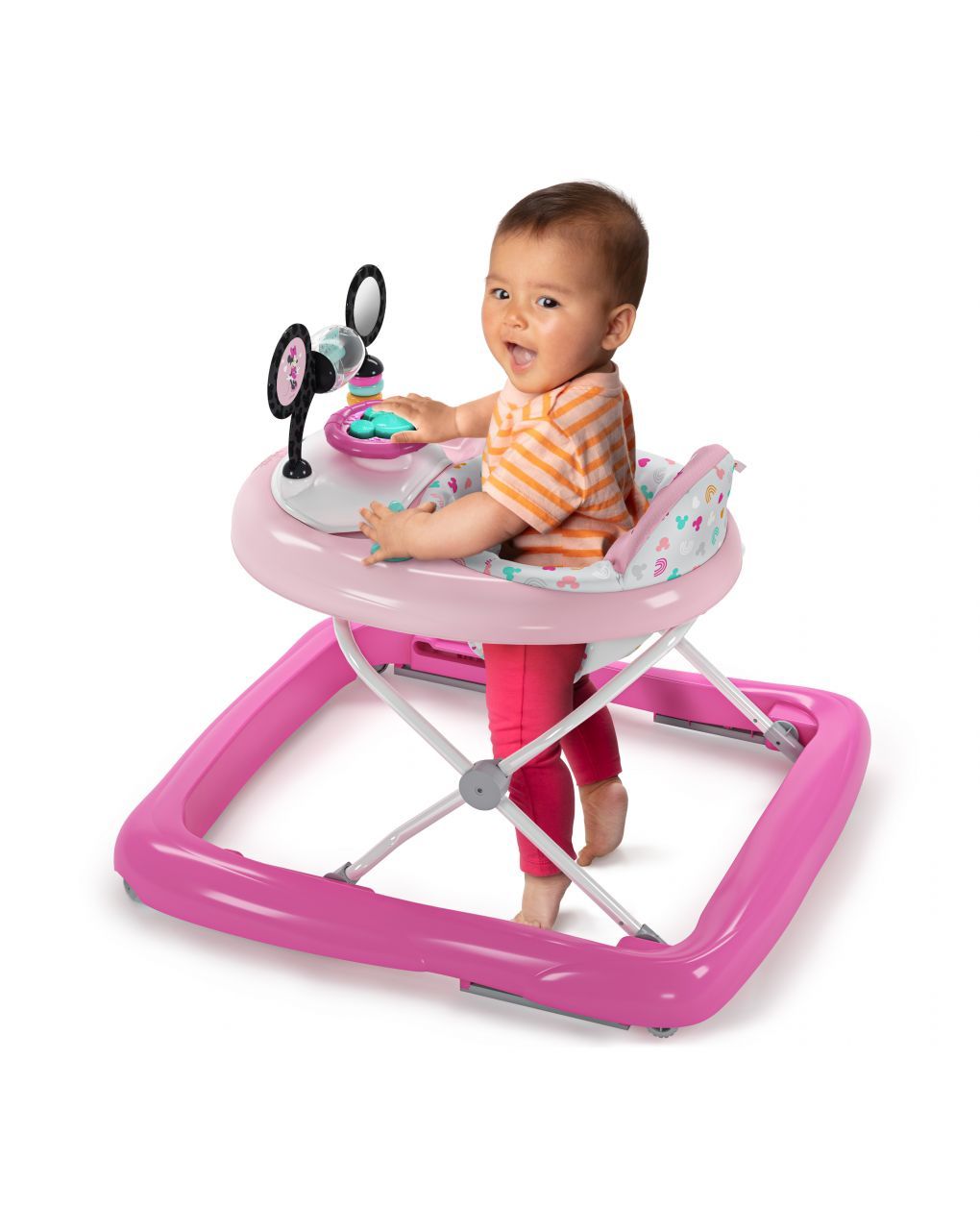 Minnie mouse tiny trek™ walker, forever besties™, 2-in-1 walker - bright starts