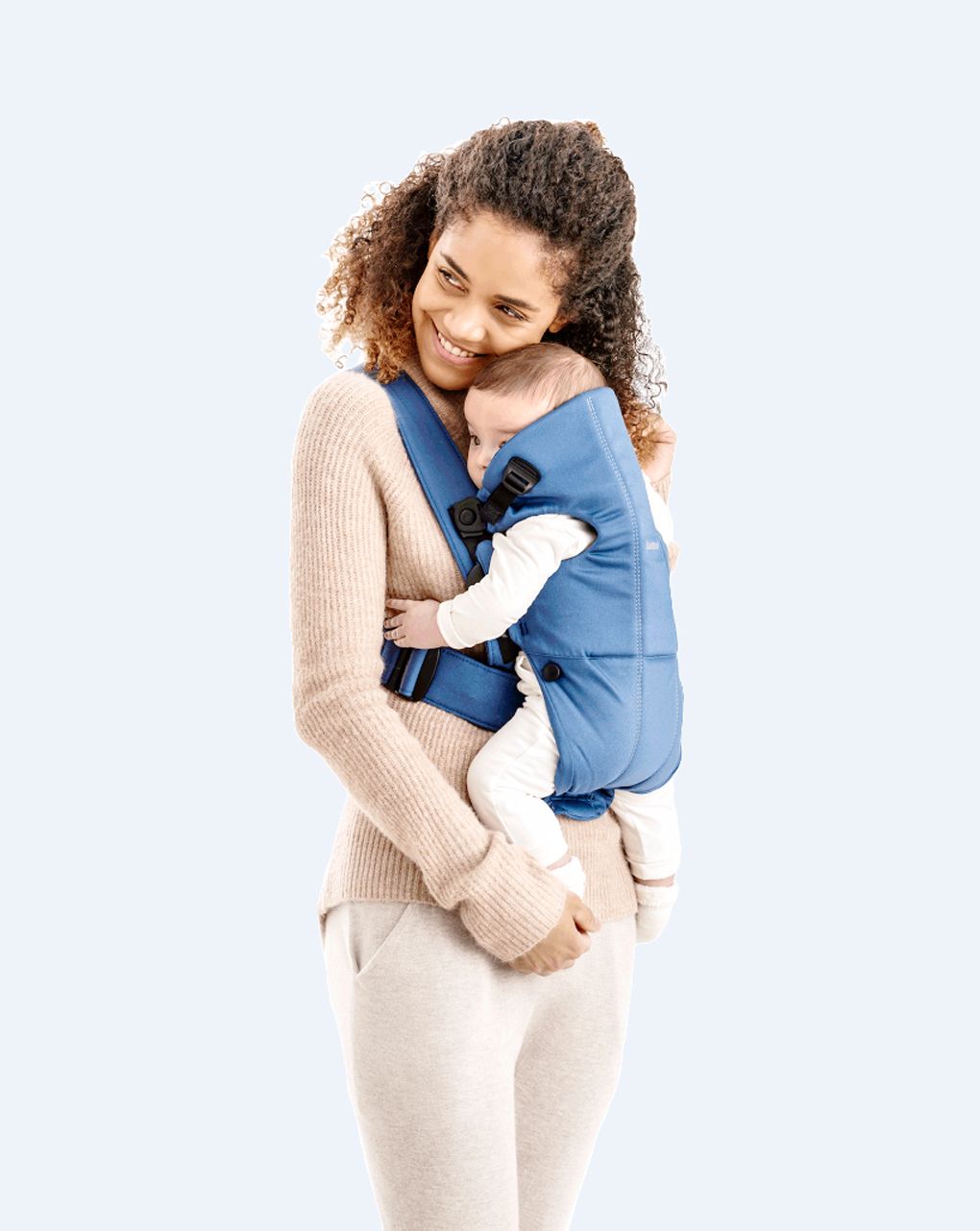 Marsupio baby carrier mini light grey 3d jersey - babybjorn