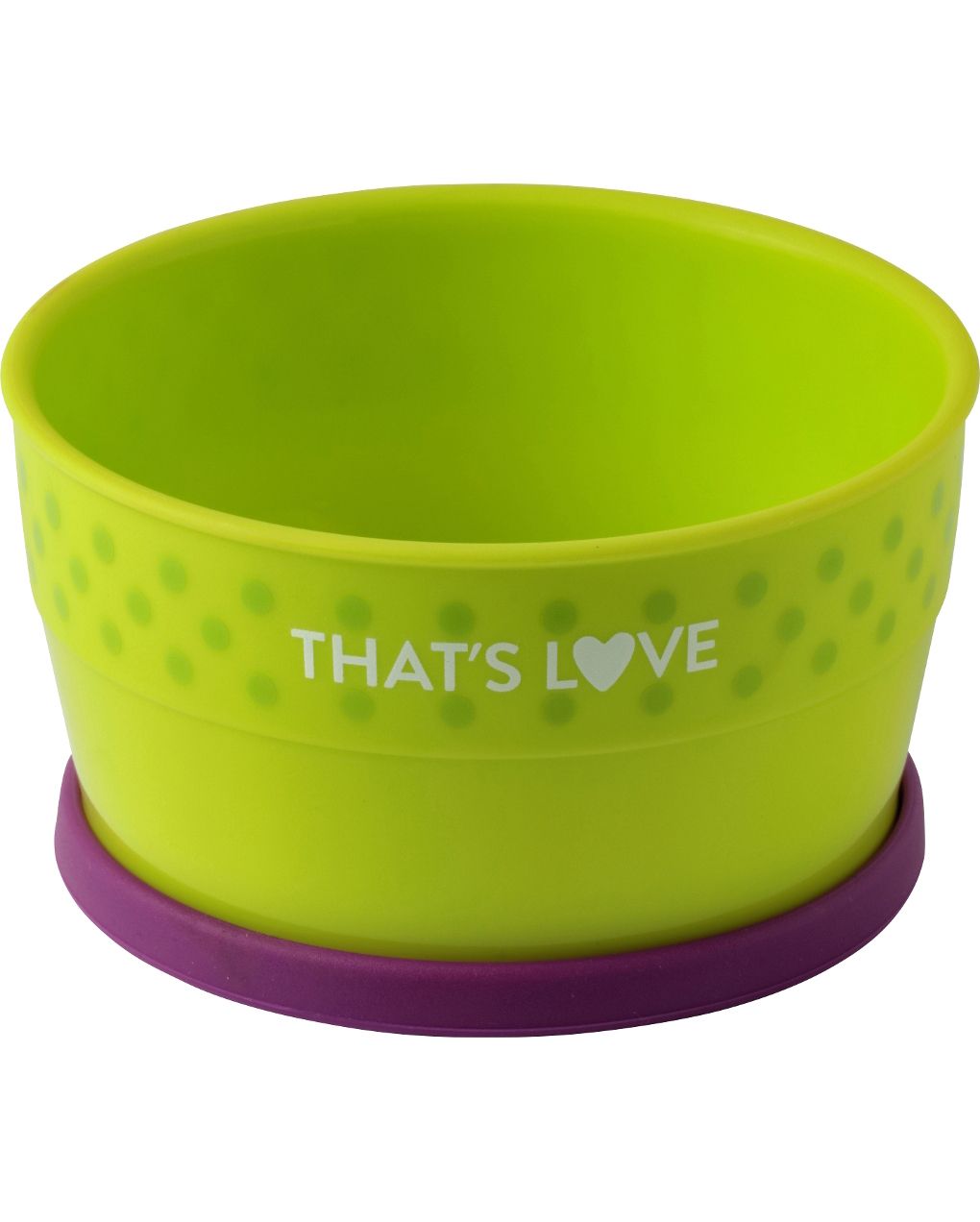Piatto fondo con anello in silicone - that's love