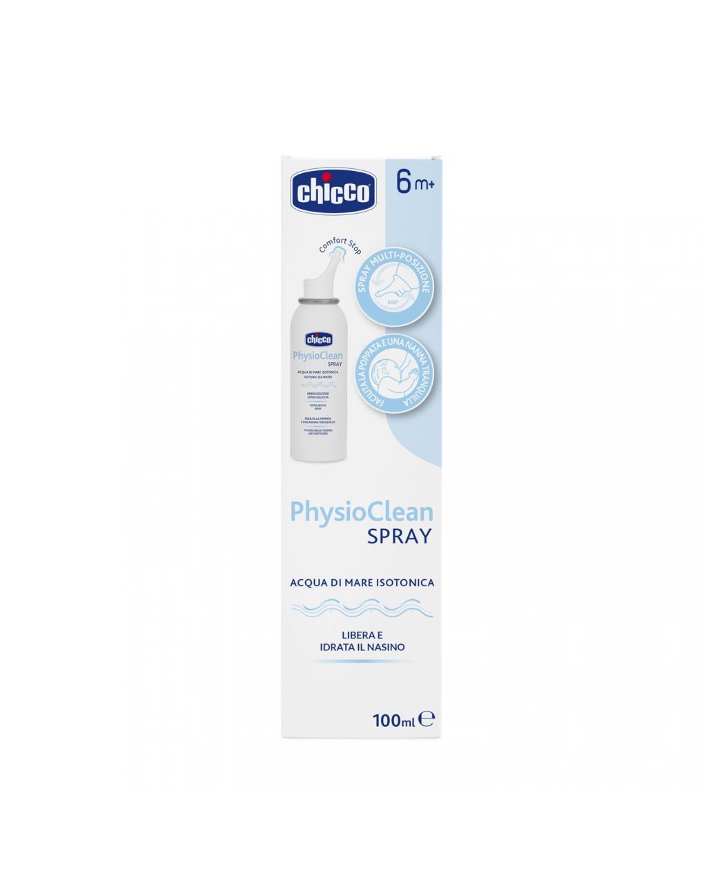 Acqua di mare isotonica spray physioclean - chicco