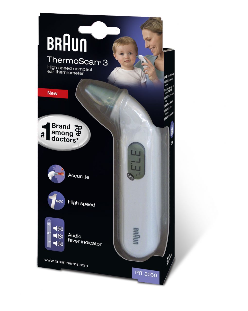 Termometro auricolare thermoscan 3 - braun