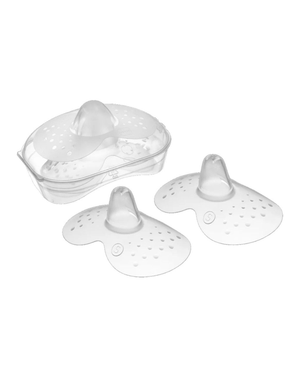 Paracapezzoli in silicone misura small + box sterilizzatore - mam