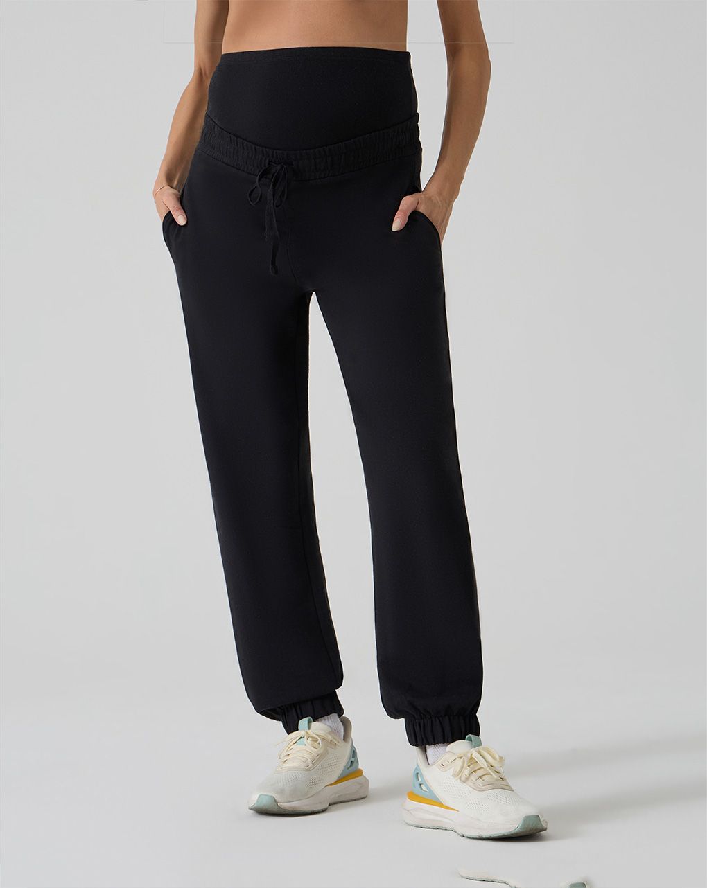 Pantalone gravidanza in felpa nero