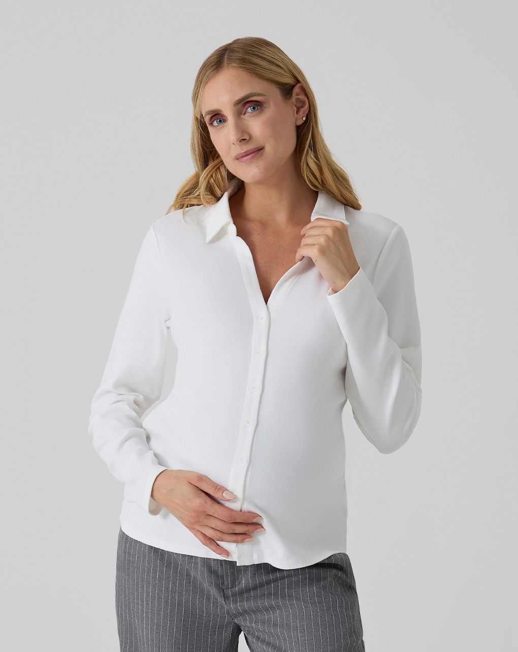 Blusa allattamento bianca