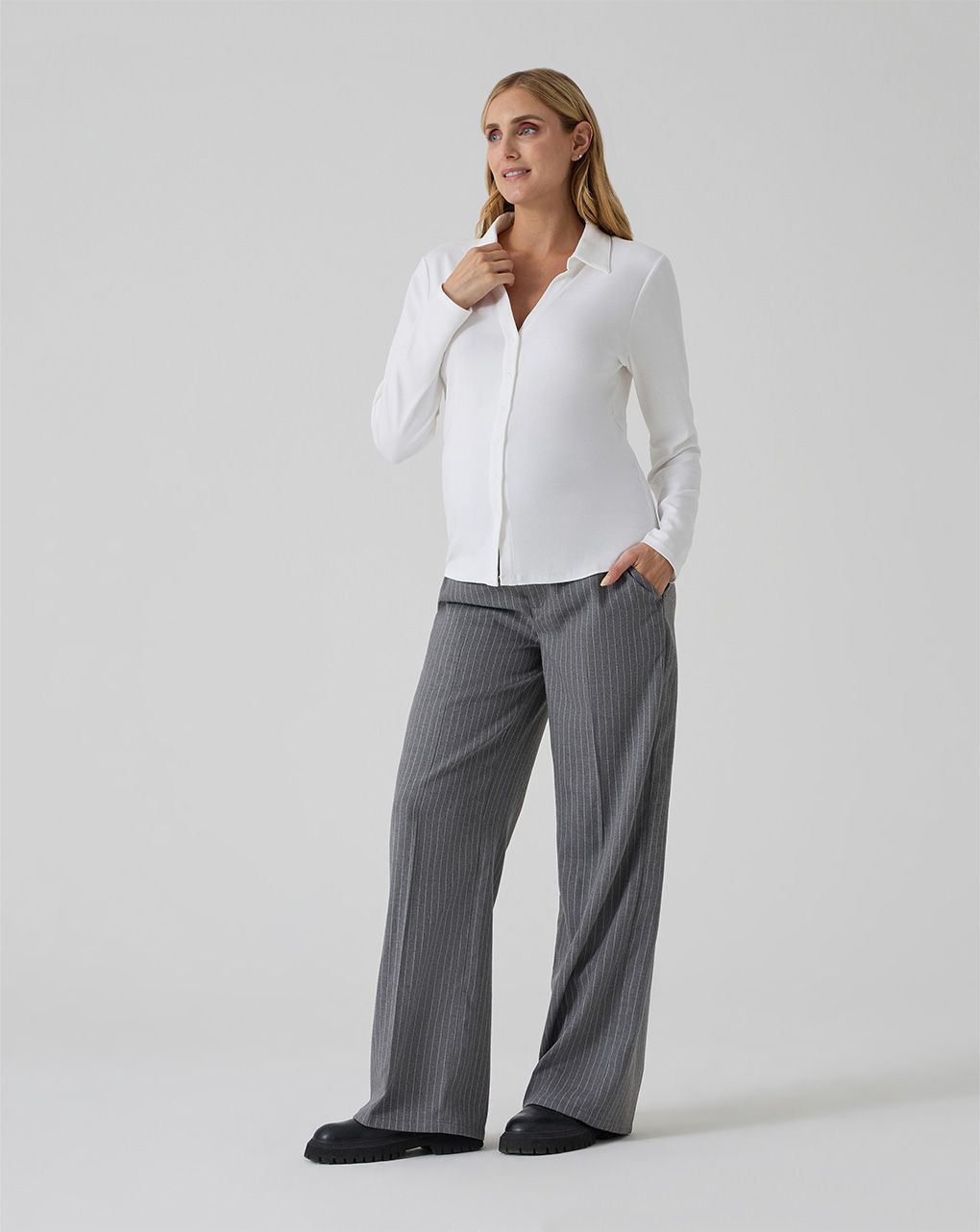 Blusa allattamento bianca