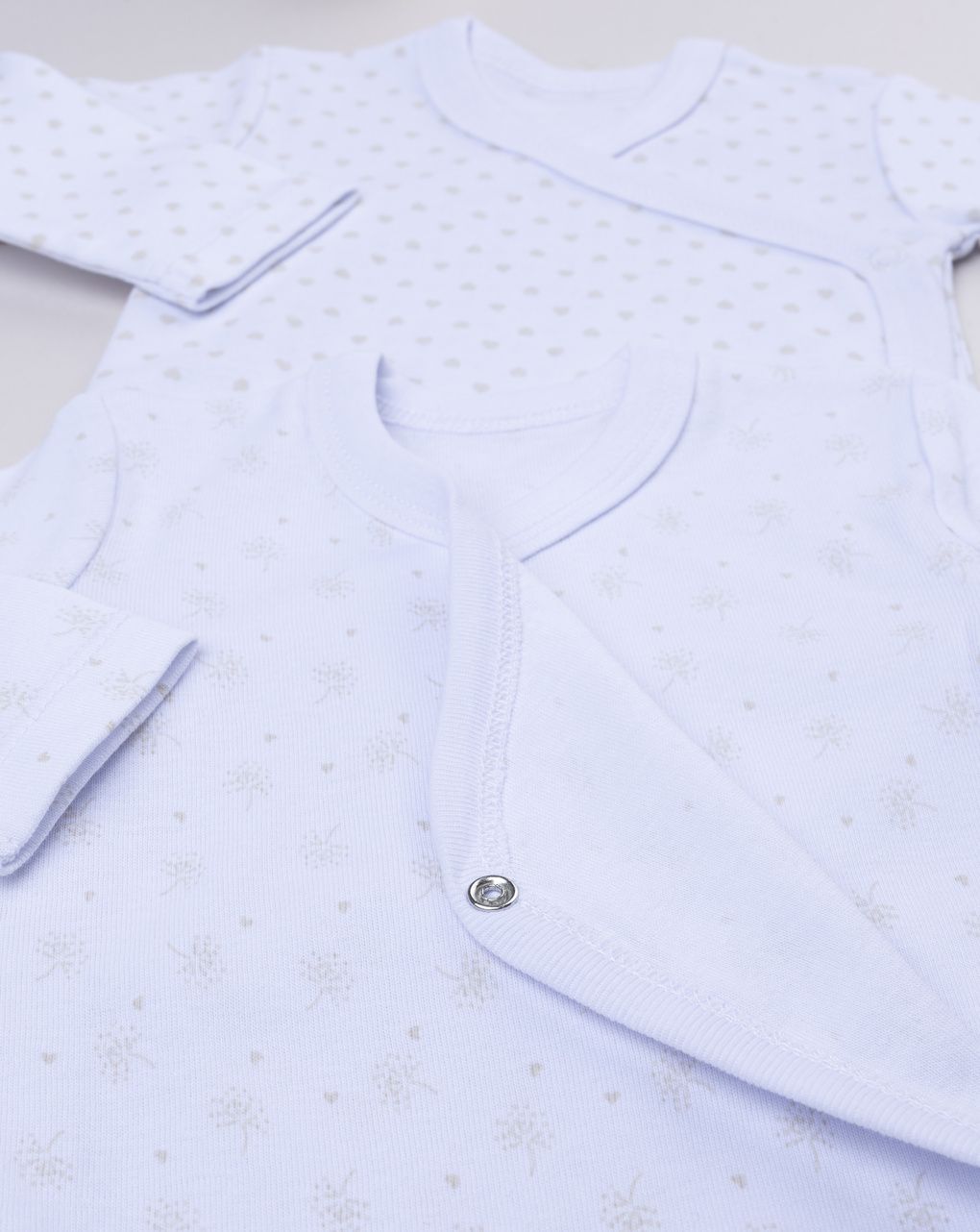 Pack 2 body bianchi manica lunga bimba