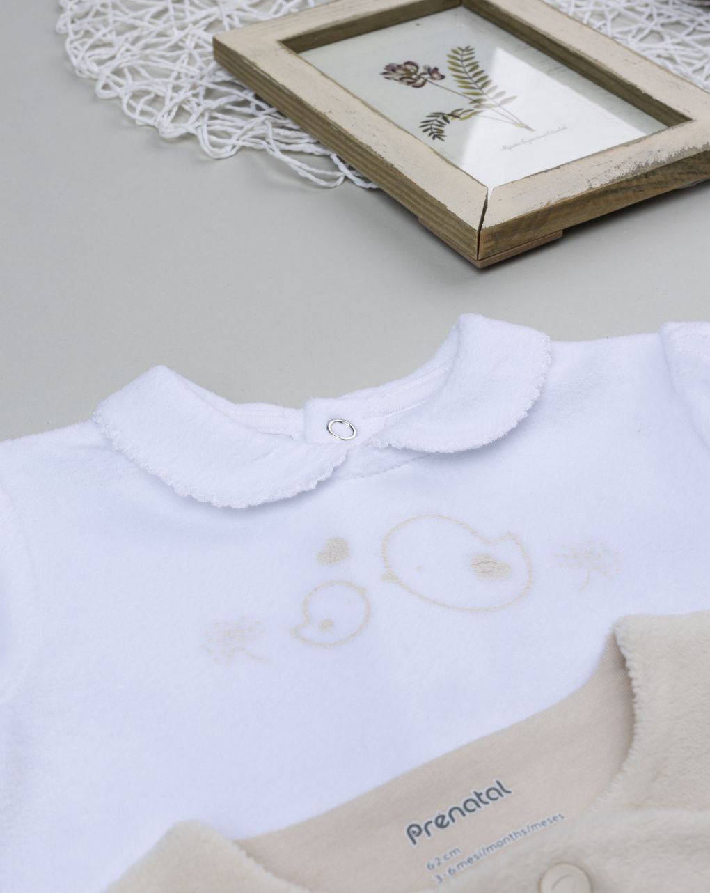 Pack 2 completi bimba bianco/beige