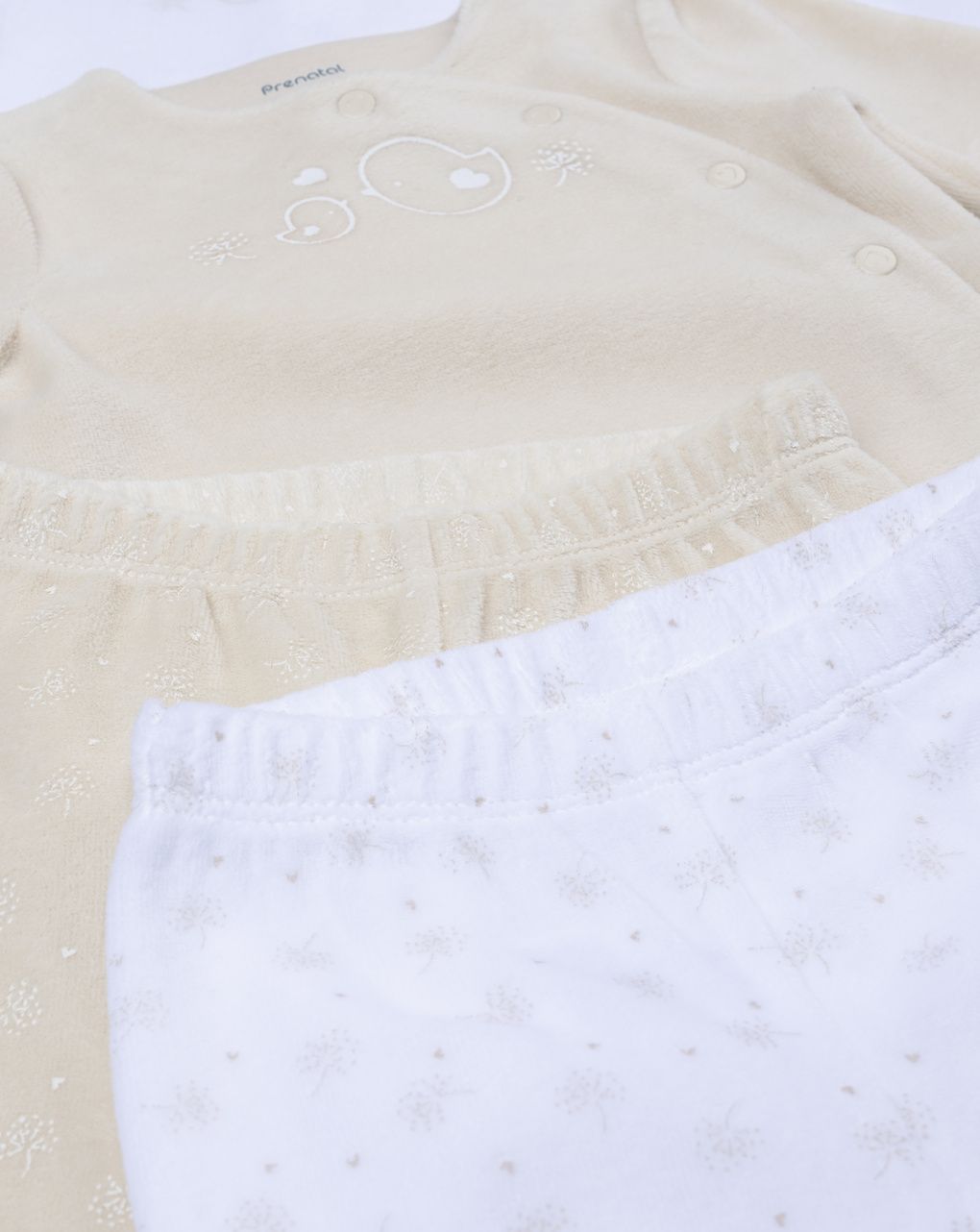 Pack 2 completi bimba bianco/beige
