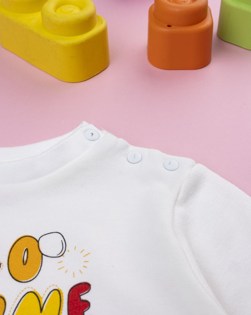 Pigiama due pezzi bimbo bing bianco/arancione