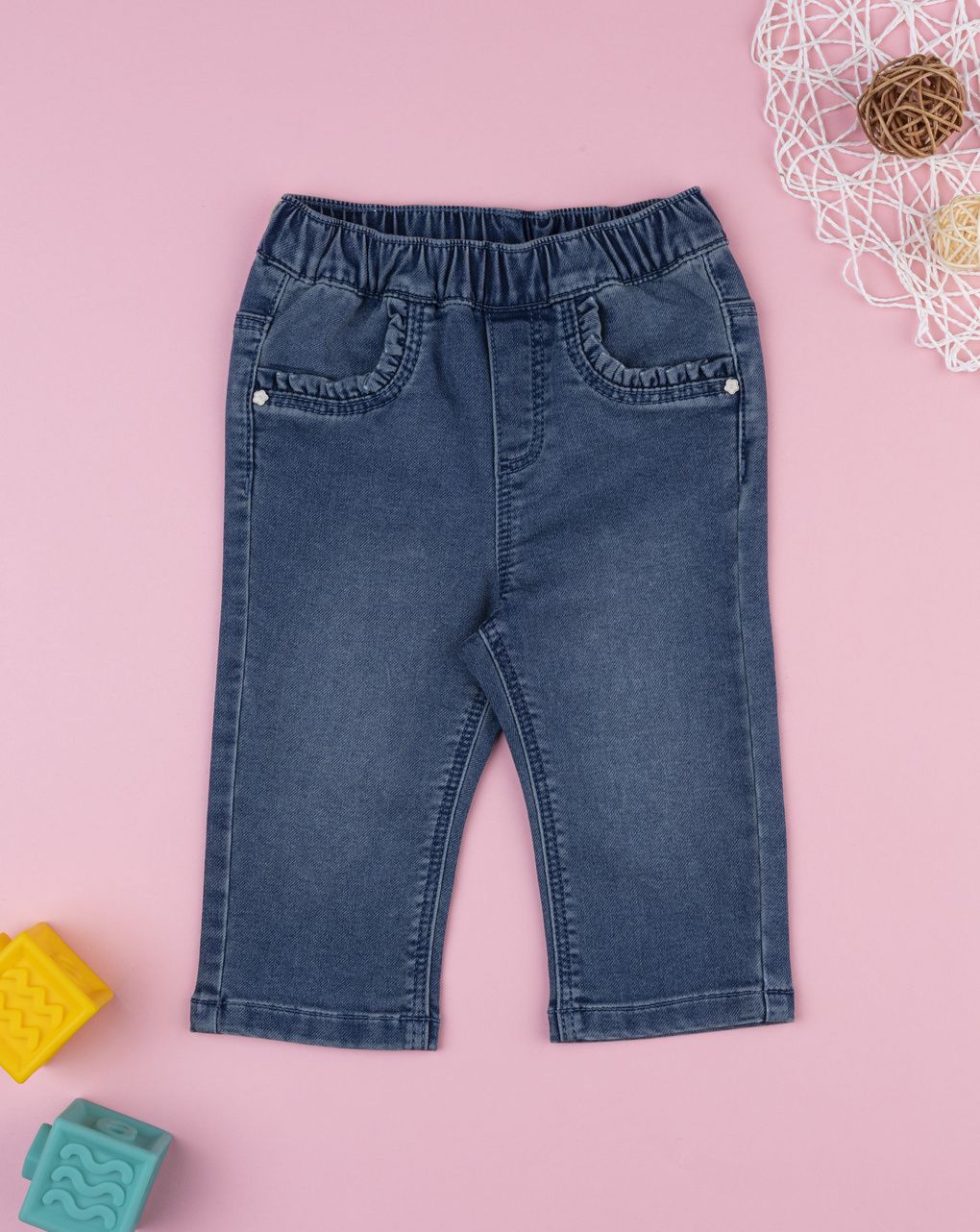 Pantalone denim bimba regular