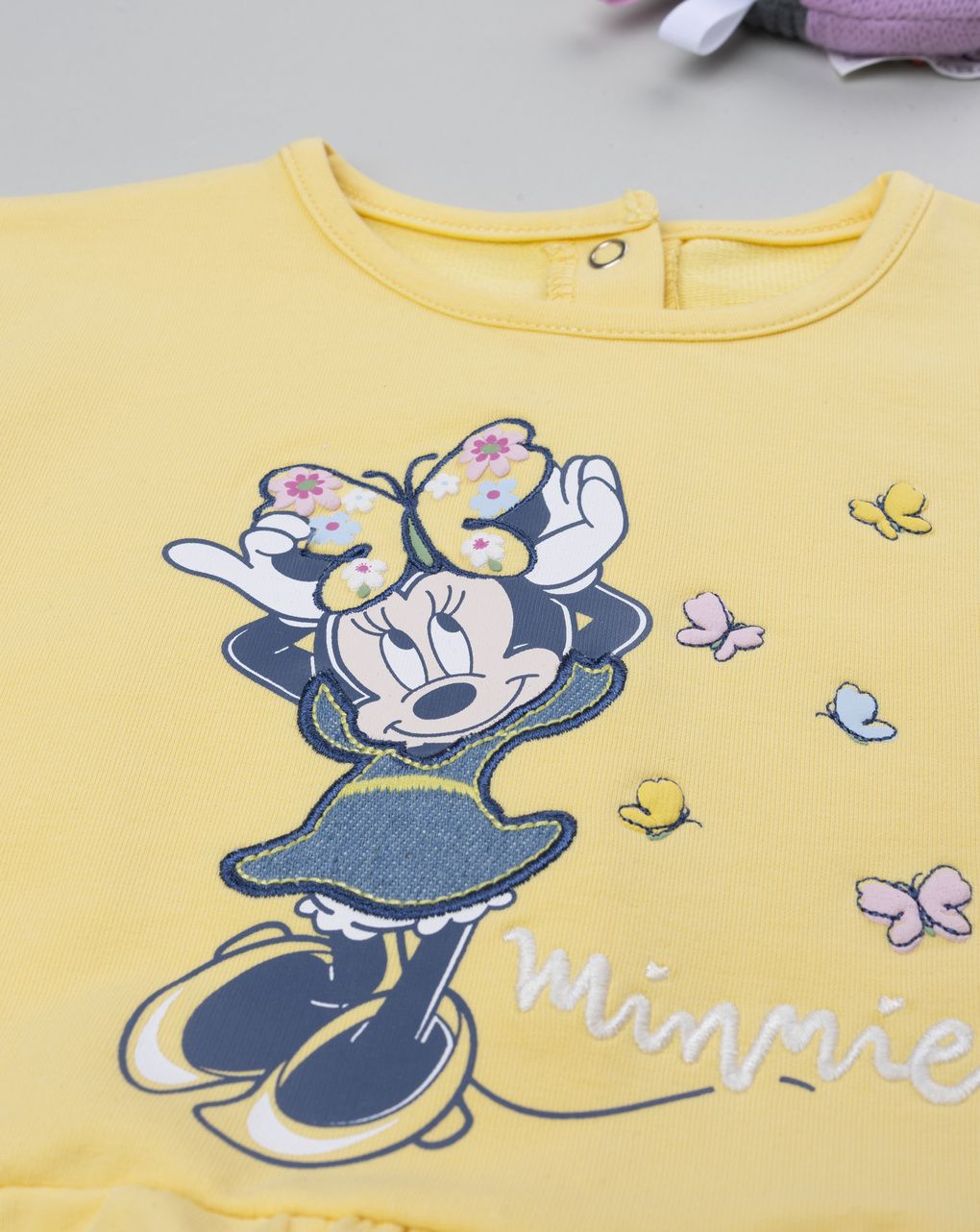 Felpa bimba minnie gialla