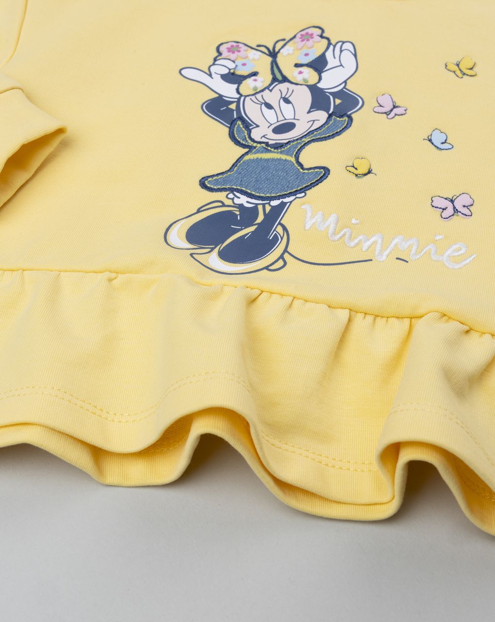 Felpa bimba minnie gialla