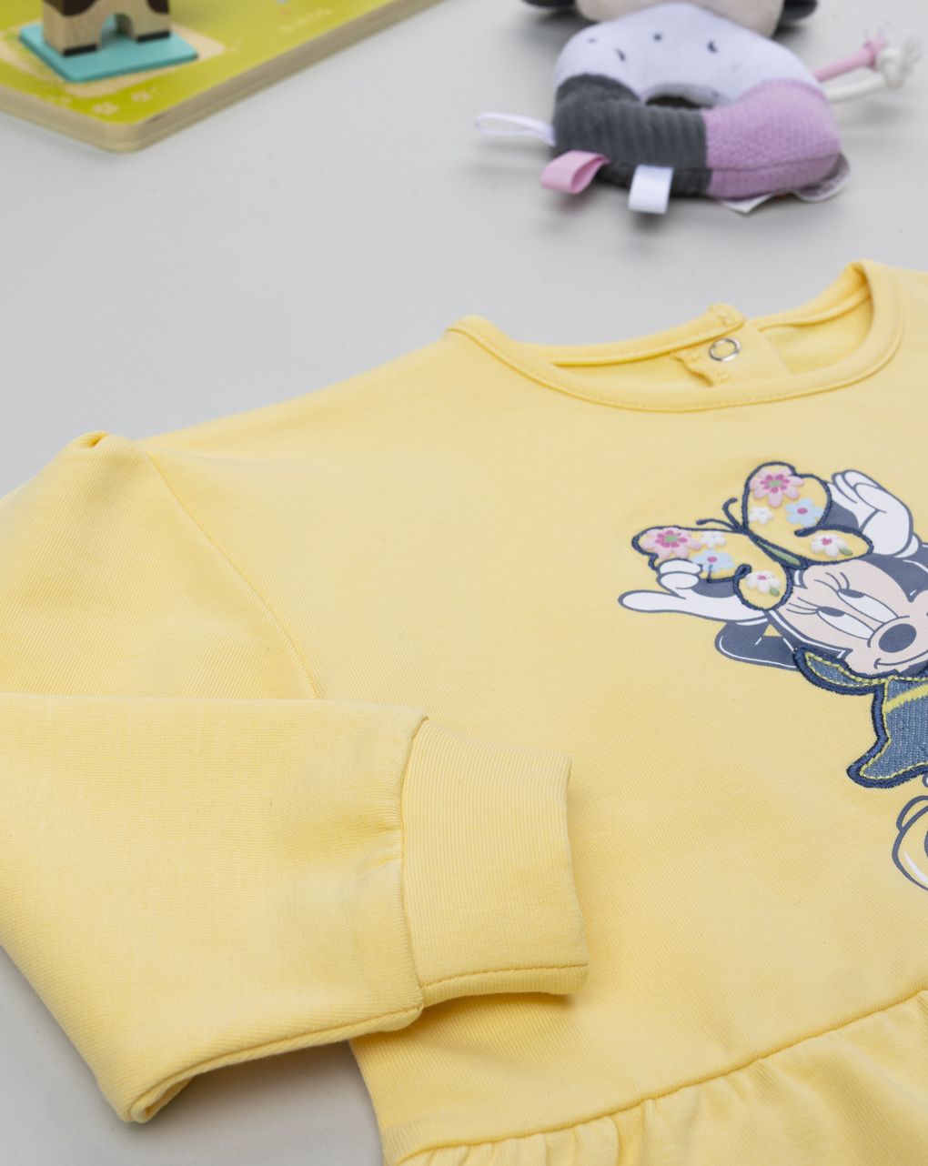 Felpa bimba minnie gialla