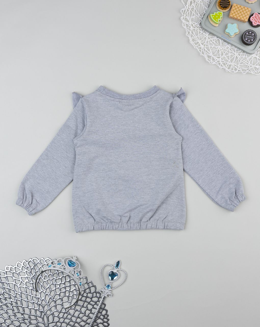 Felpa grigia bambina gabby