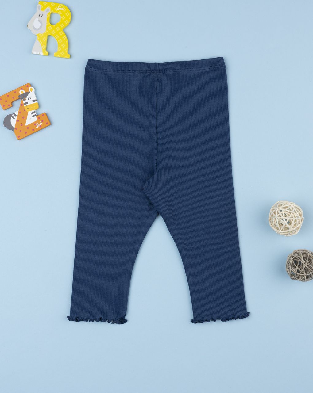 Legging bimba blu stampa