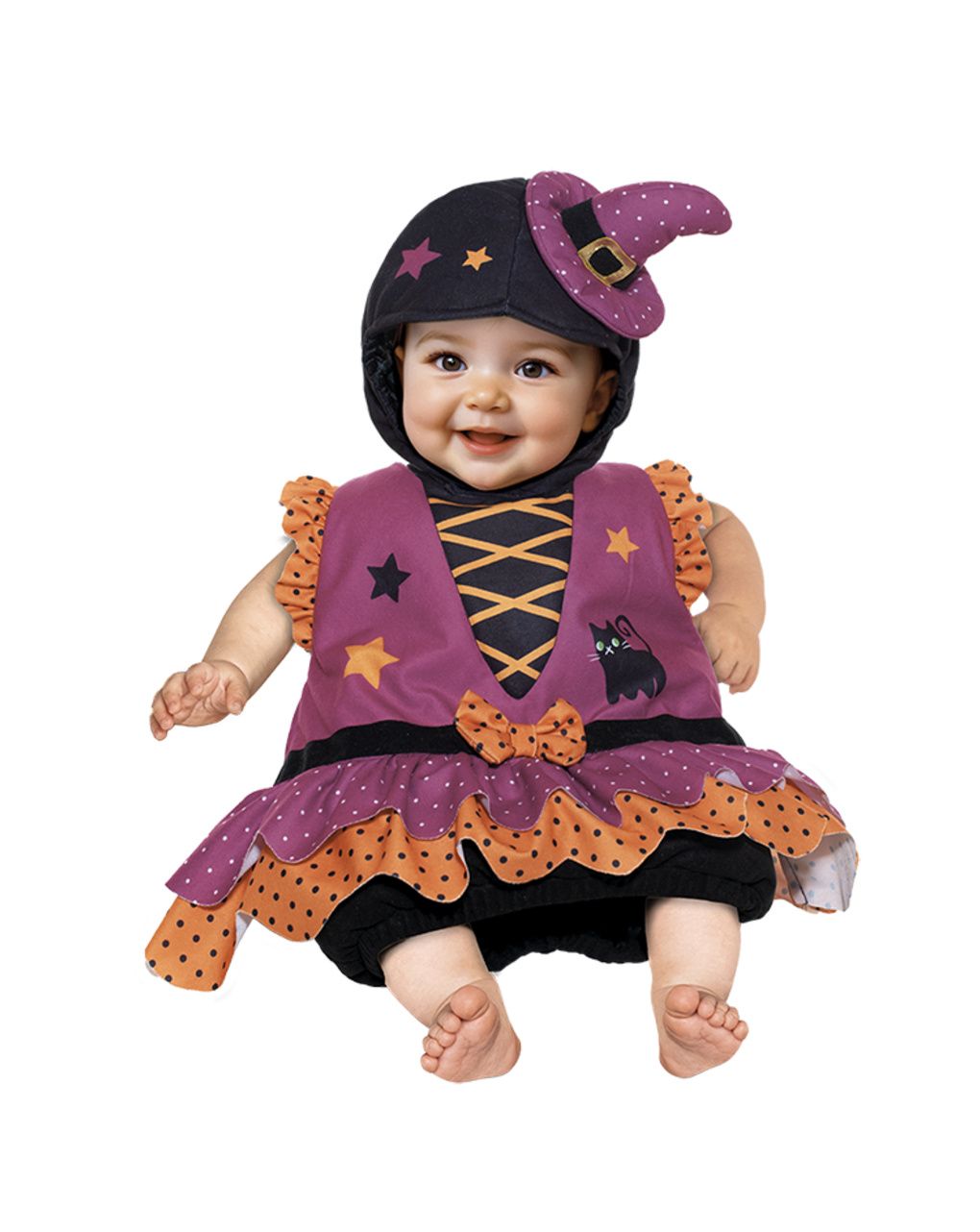Costume 6-12 mesi - streghetta baby - carnaval queen