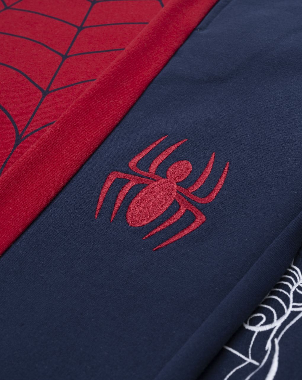 Completo jogging felpato bimbo spiderman