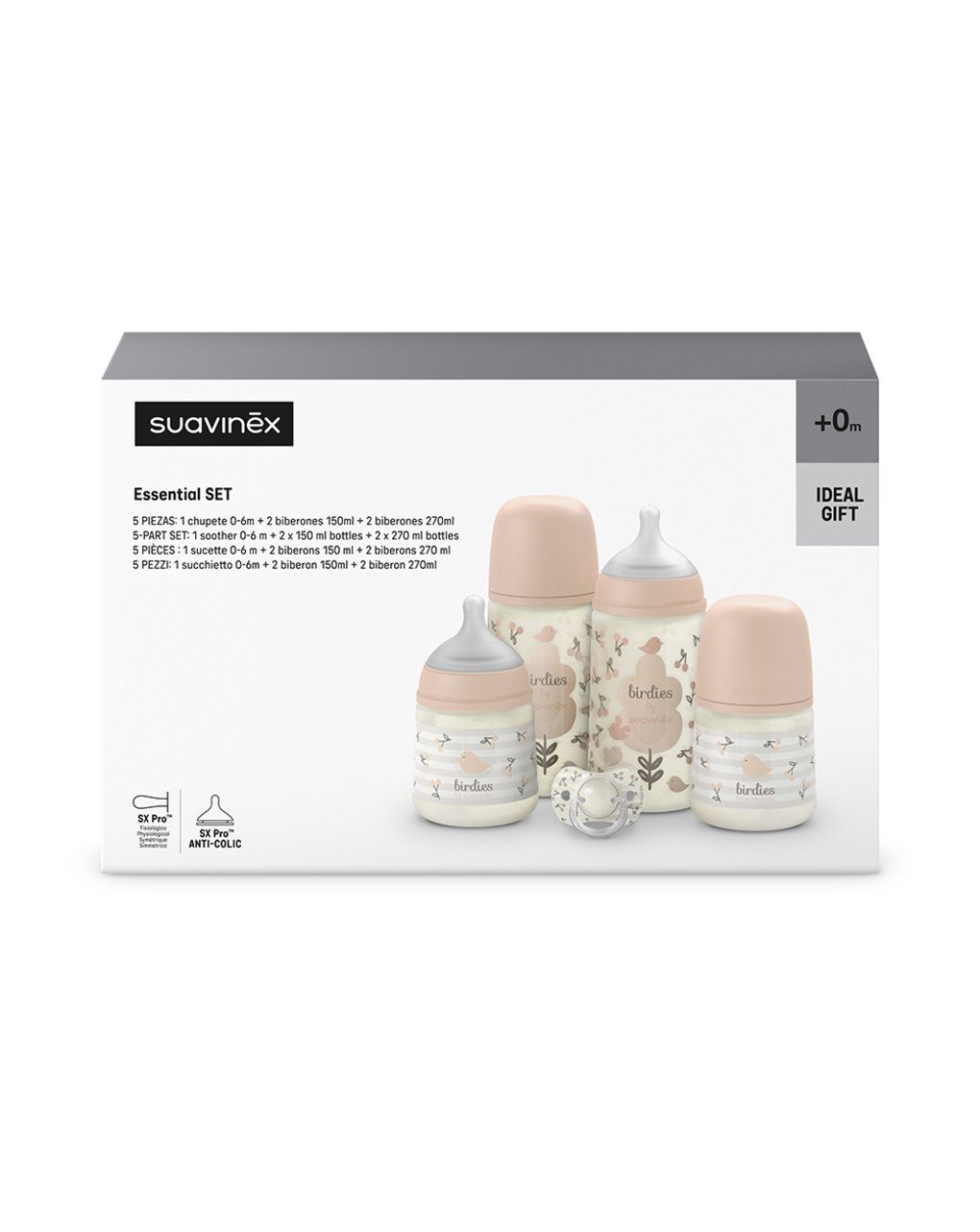 Set regalo birdies essential rosa - suavinex