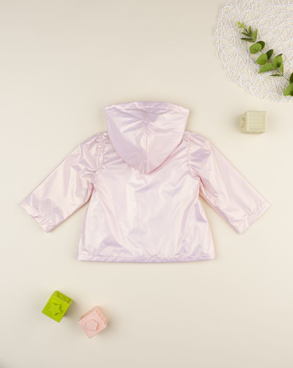 Giacca bimba rosa cangiante