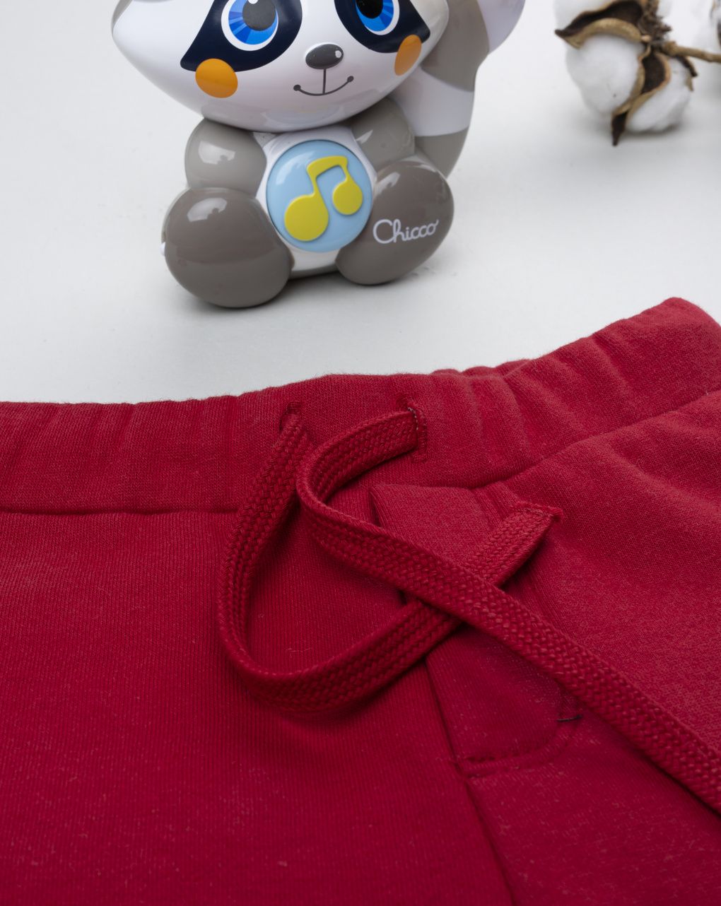 Pantalone bimbo bordeaux con stampa