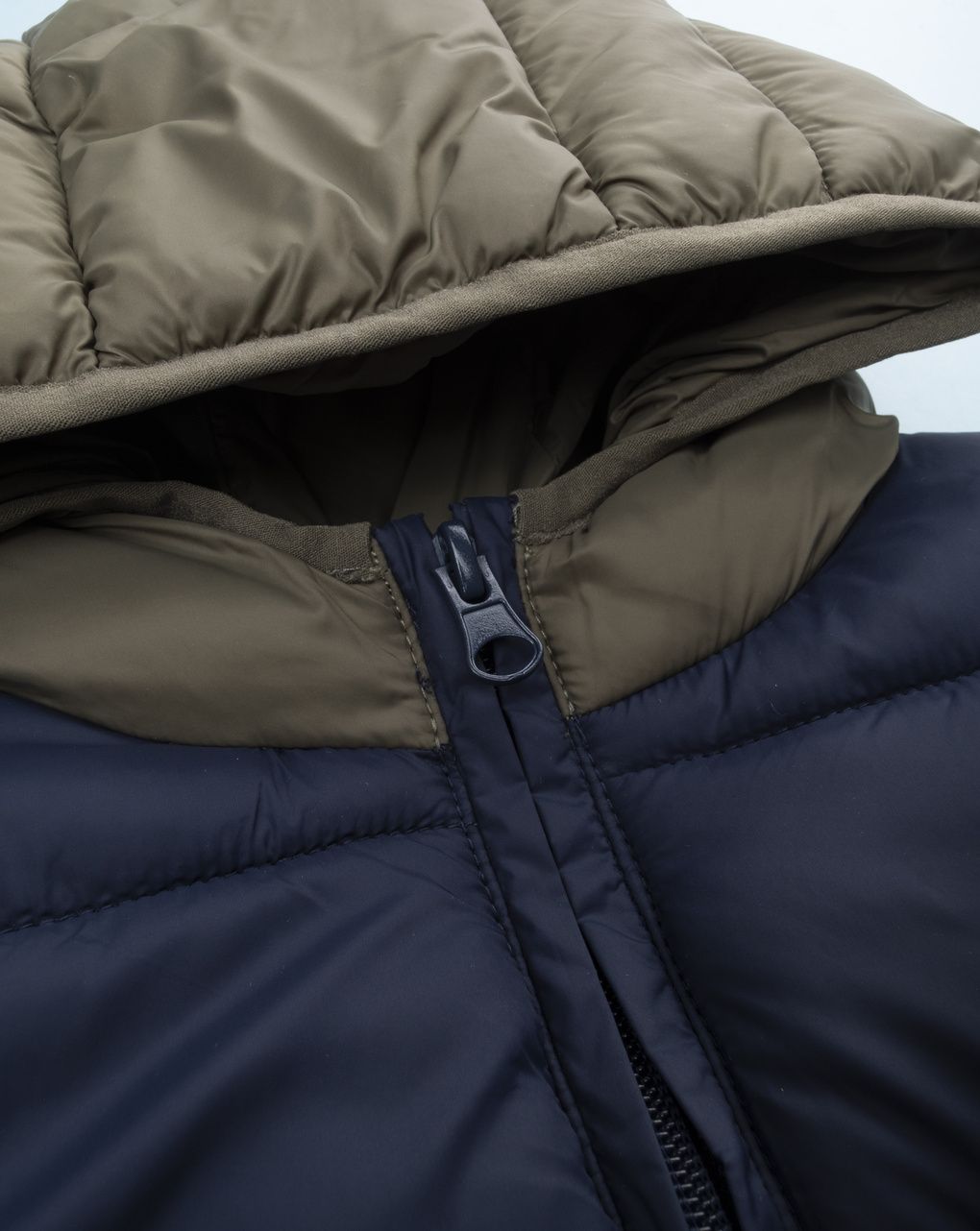 Gilet bimbo blu/verde materiale riciclato