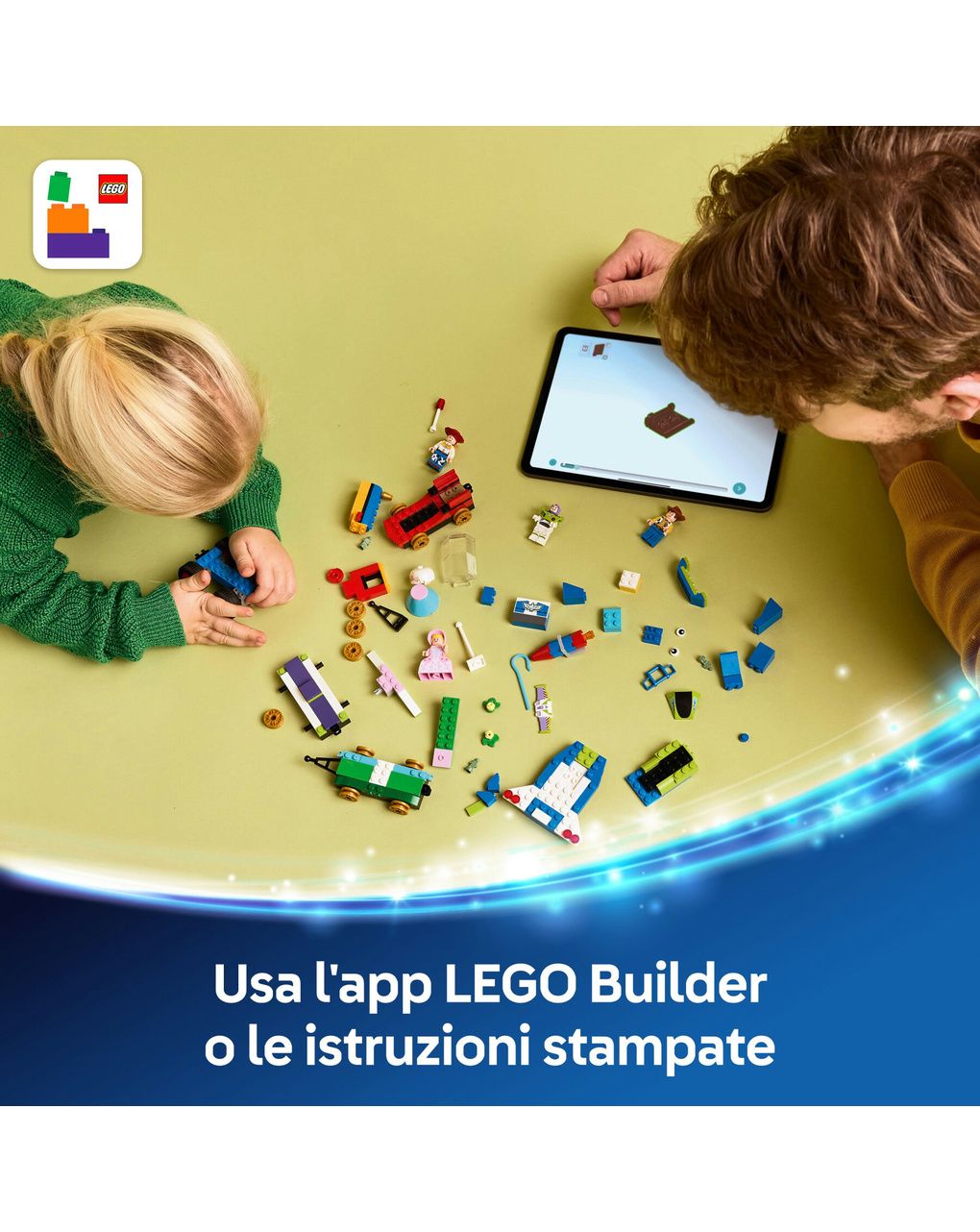 Lego disney pixar 43264 toy story: treno rc, auto, 4 minifigure 4+