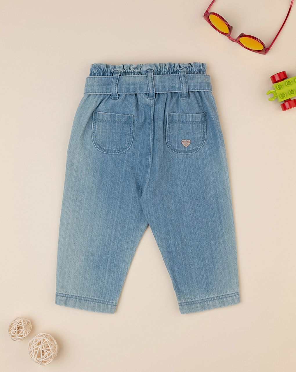 Pantalone denim bimba