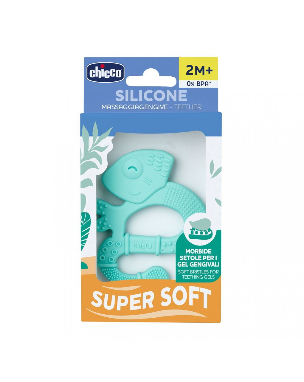 Massaggiagengive soft iguana azzurro 2m+  - chicco