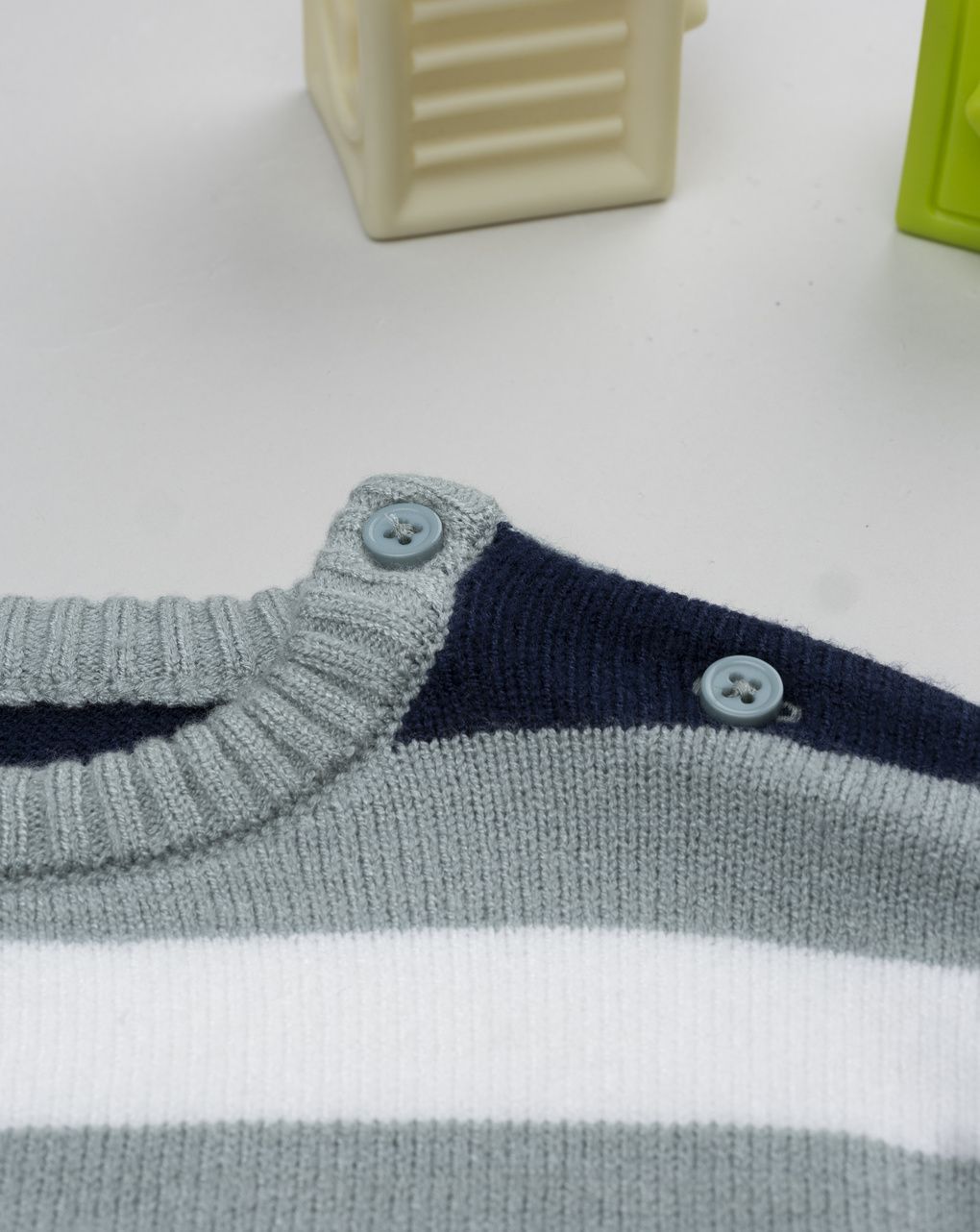 Maglia bimbo rigata verde