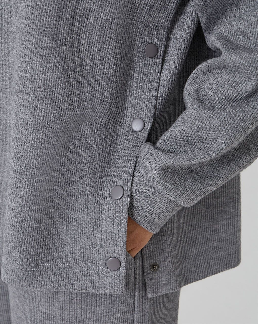 Maglia premaman grigia fake tricot