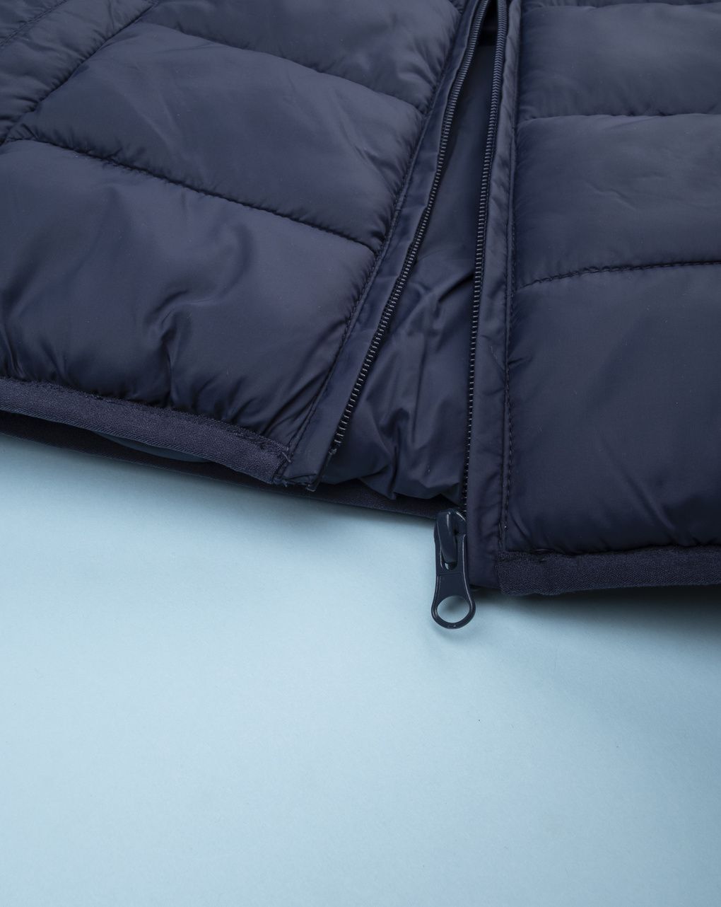 Gilet bimbo blu/verde materiale riciclato